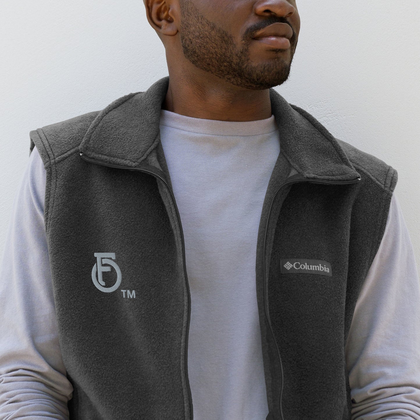 Men’s Columbia fleece vest SHEILD "OF" FAITH  [Ephesians 6:16]
