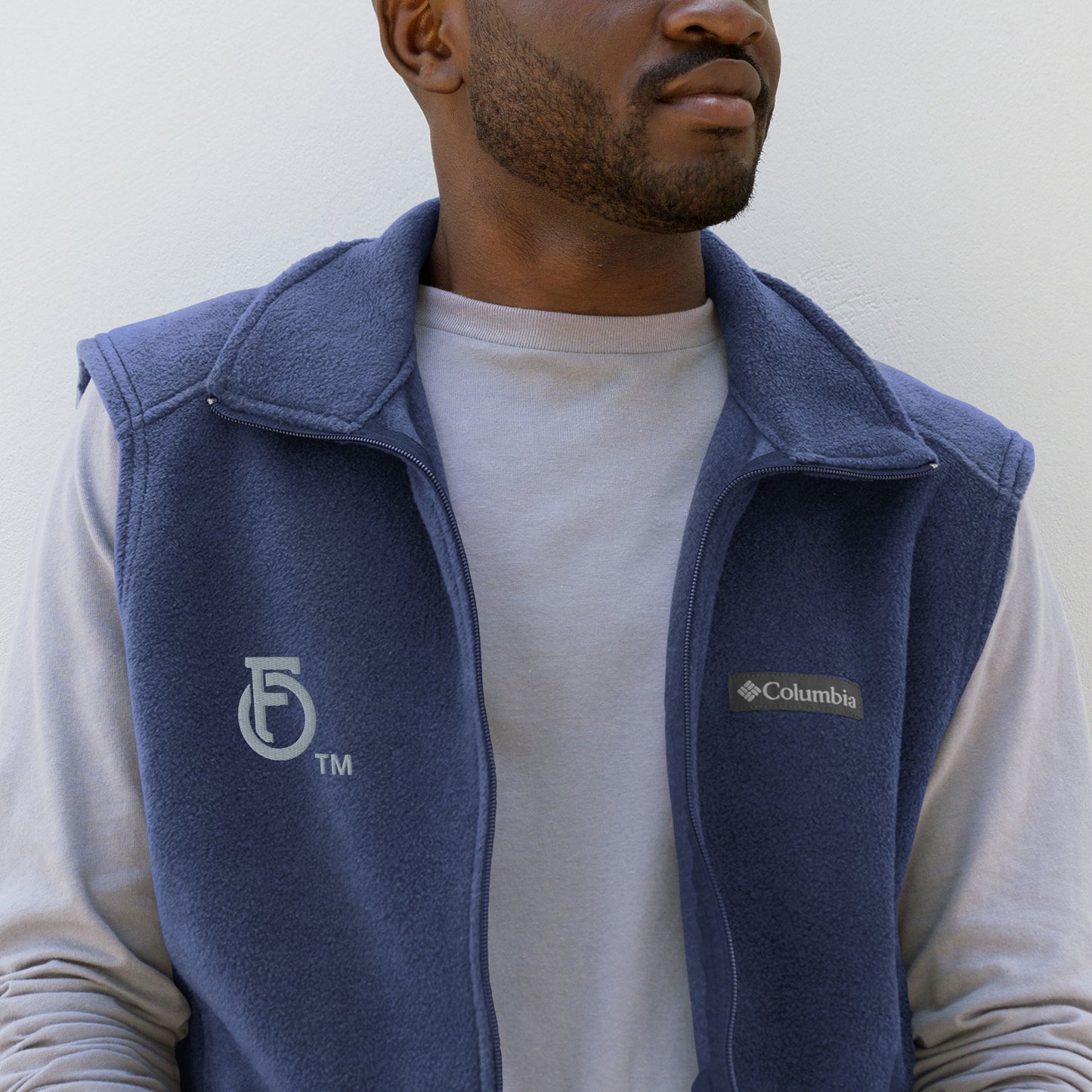 Men’s Columbia fleece vest SHEILD "OF" FAITH  [Ephesians 6:16]
