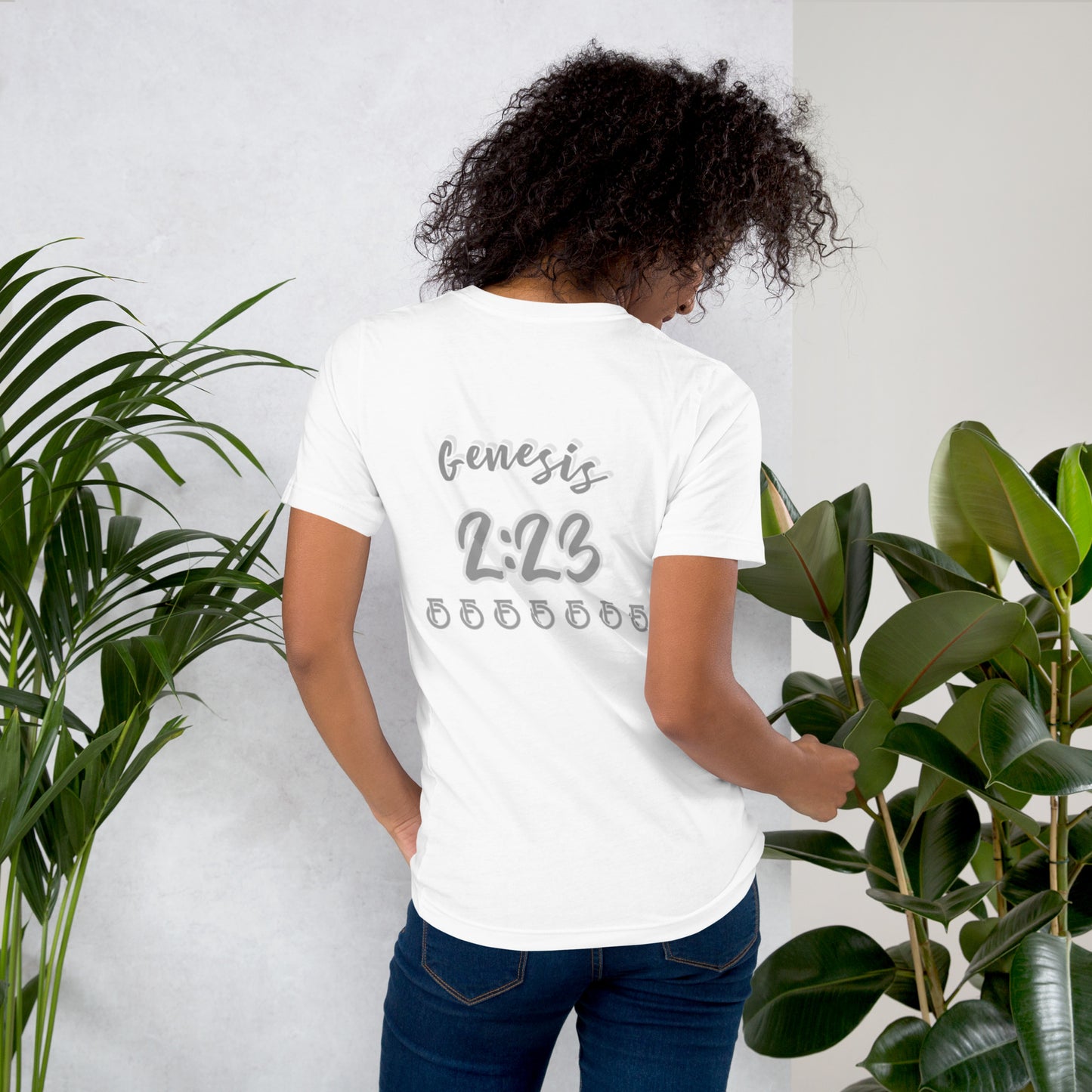 Unisex t-shirt WOMAN "OF" GOD [Genesis 2:23]