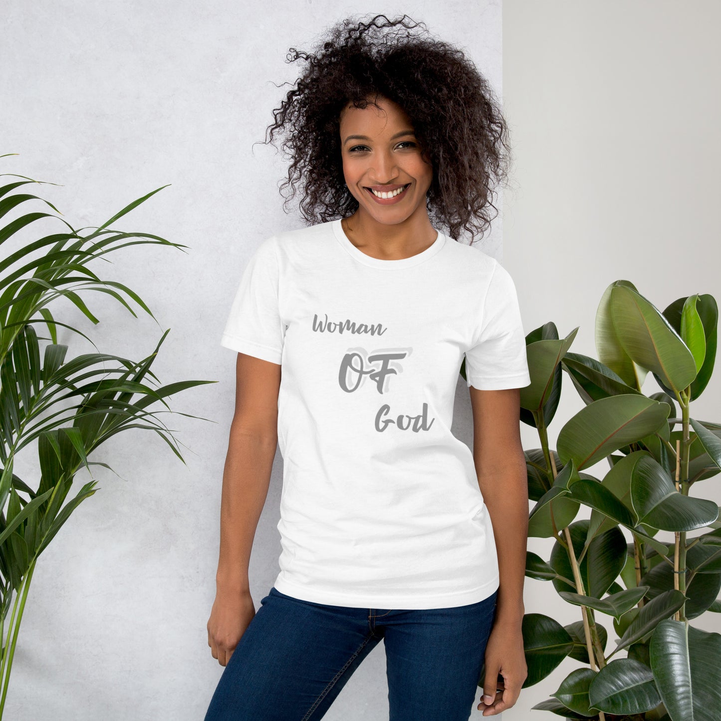 Unisex t-shirt WOMAN "OF" GOD [Genesis 2:23]