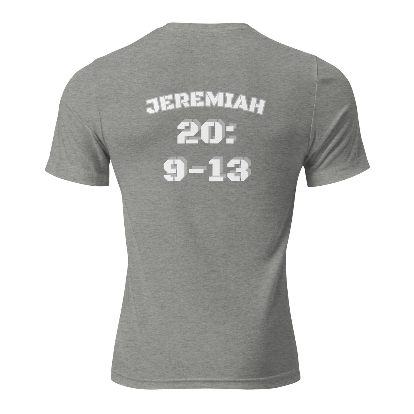 Short sleeve t-shirt  "FIRE UP FOR JESUS" [Jeremiah 20:9-13]