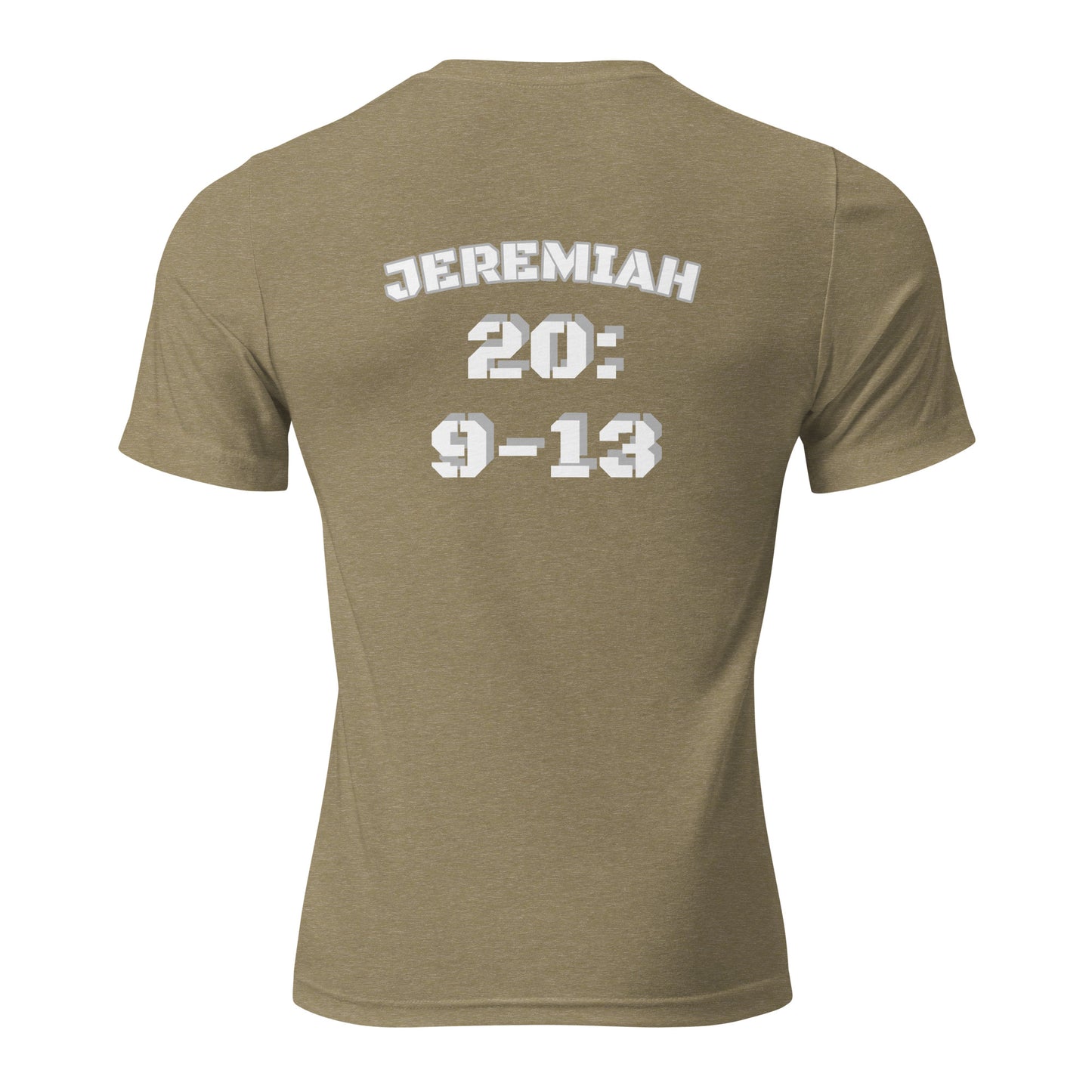 Short sleeve t-shirt  "FIRE UP FOR JESUS" [Jeremiah 20:9-13]