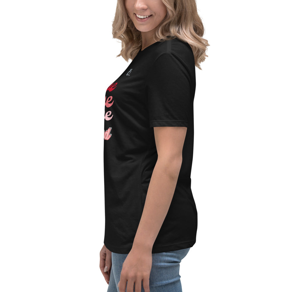 Women's Relaxed T-Shirt "LOVE OF GOD" [Romans 8:39]