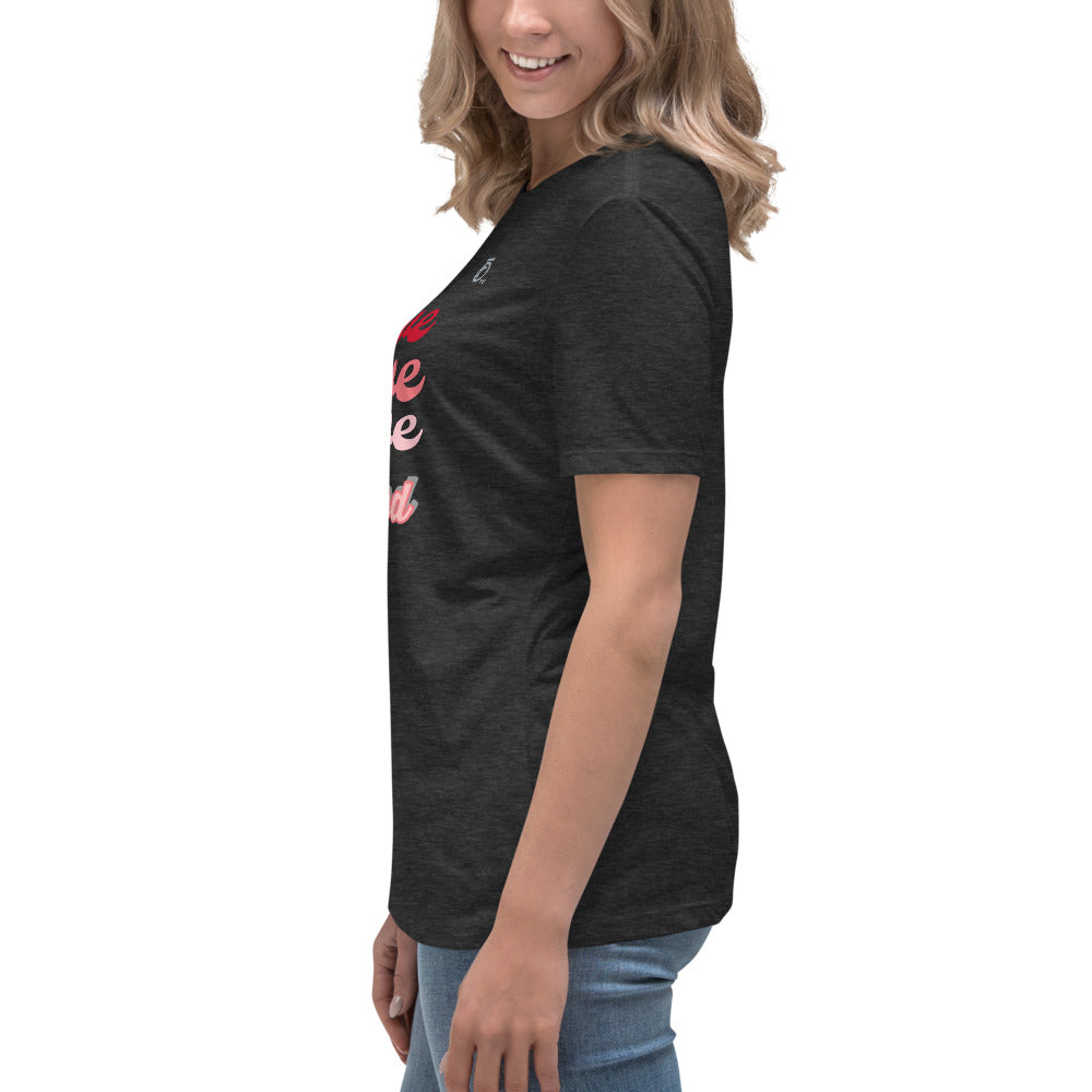 Women's Relaxed T-Shirt "LOVE OF GOD" [Romans 8:39]