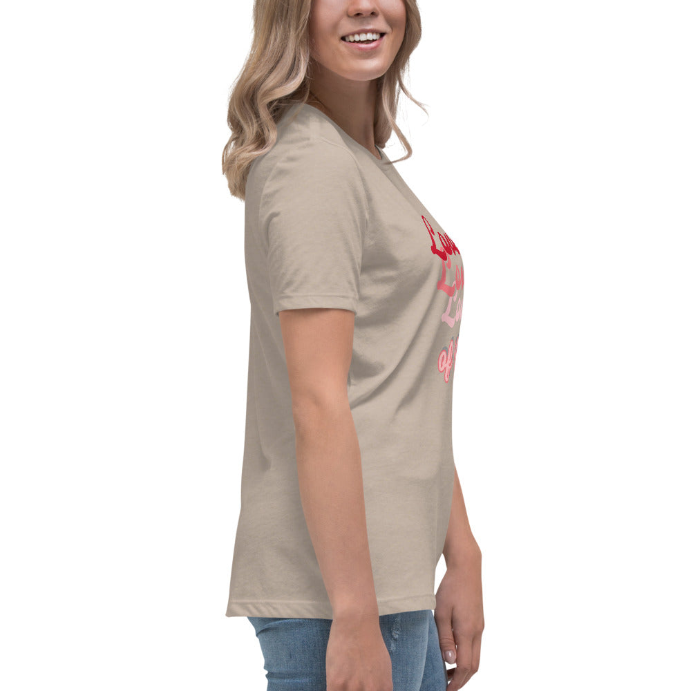 Women's Relaxed T-Shirt "LOVE OF GOD" [Romans 8:39]