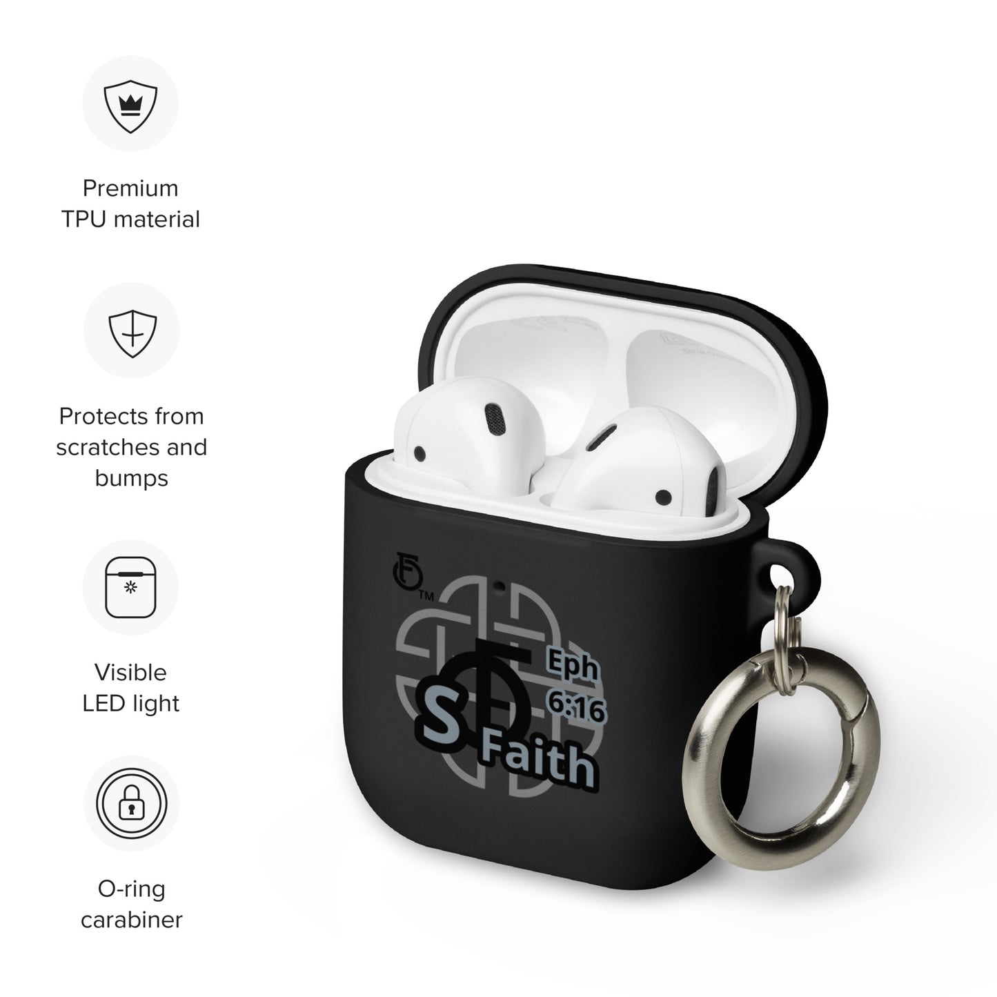 AirPods case Shield "OF" Faith [Ephesians 6:16]