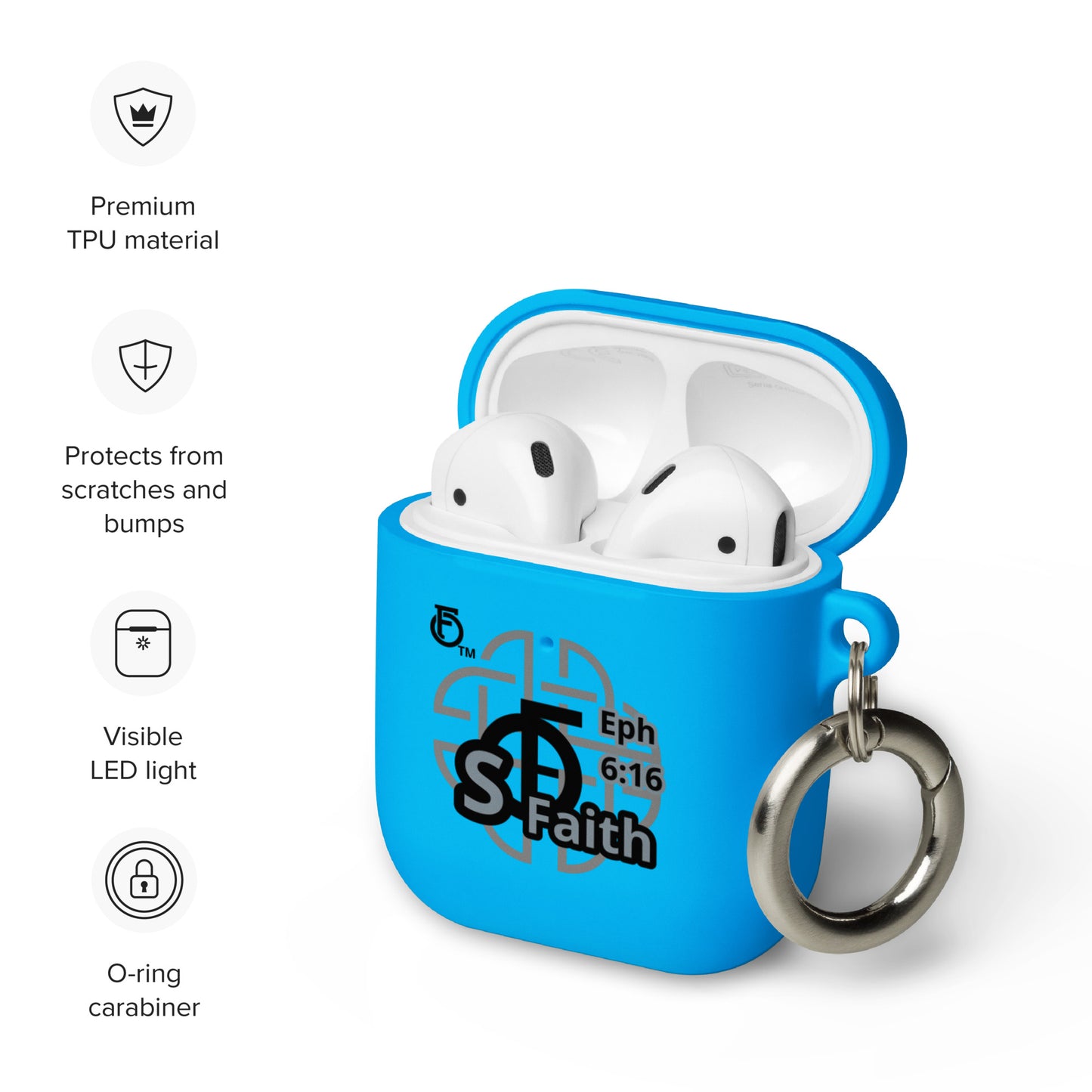 AirPods case Shield "OF" Faith [Ephesians 6:16]