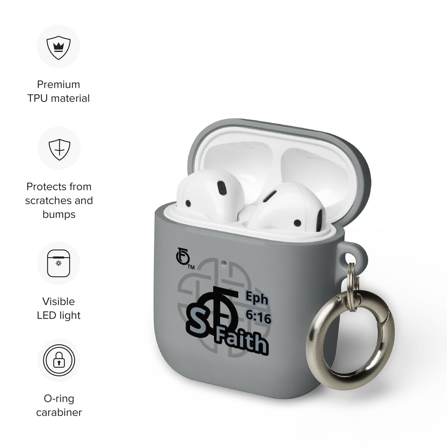 AirPods case Shield "OF" Faith [Ephesians 6:16]