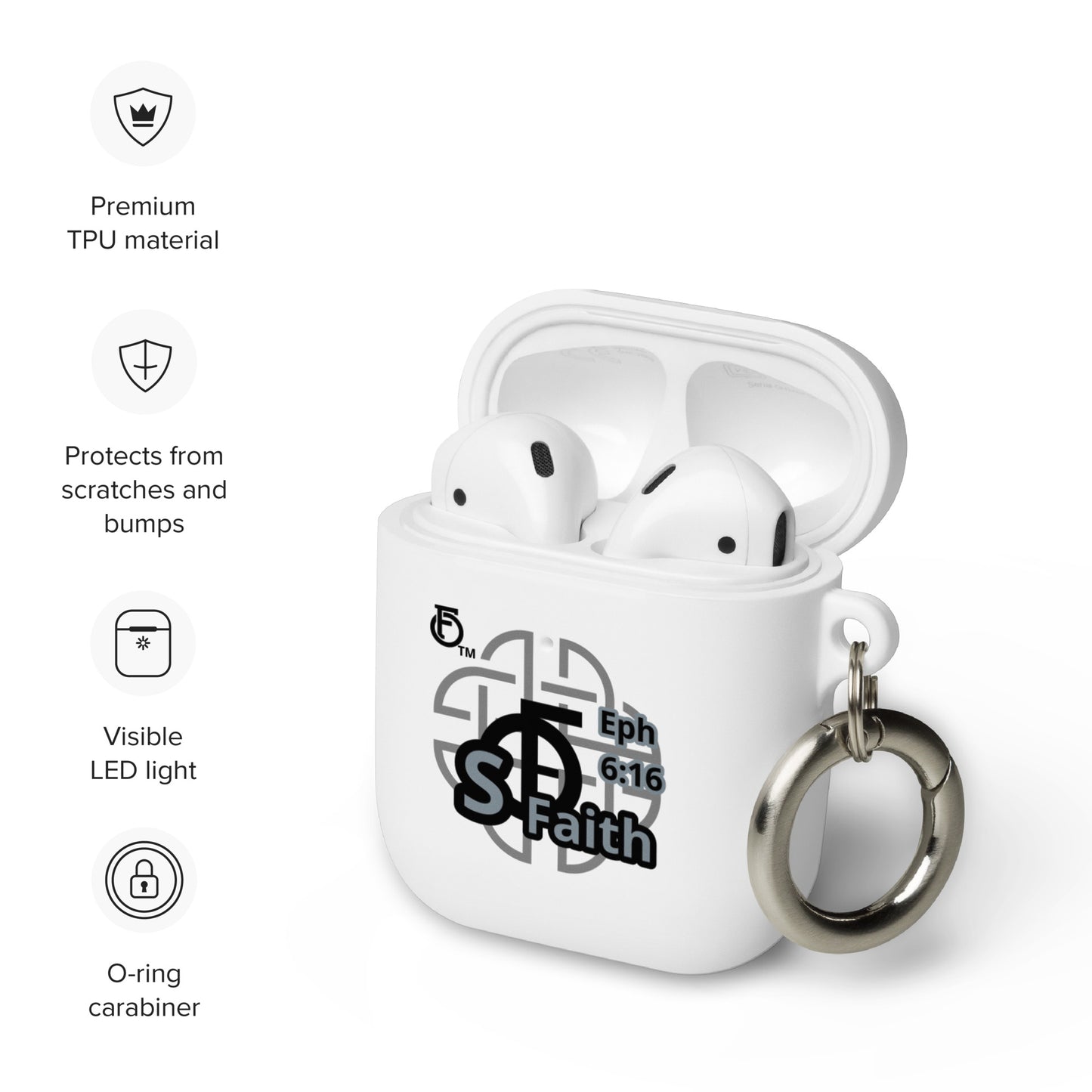 AirPods case Shield "OF" Faith [Ephesians 6:16]