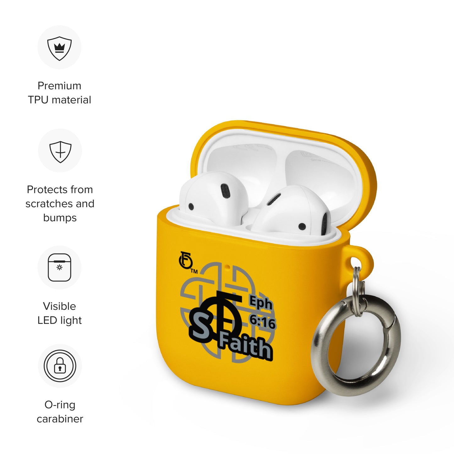 AirPods case Shield "OF" Faith [Ephesians 6:16]
