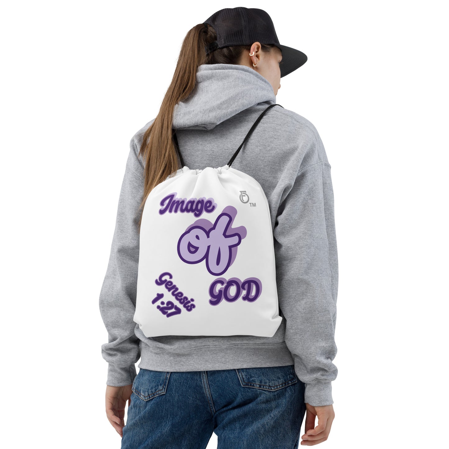 WOMEN Image "OF" God [Genesis 1:27] Drawstring bag
