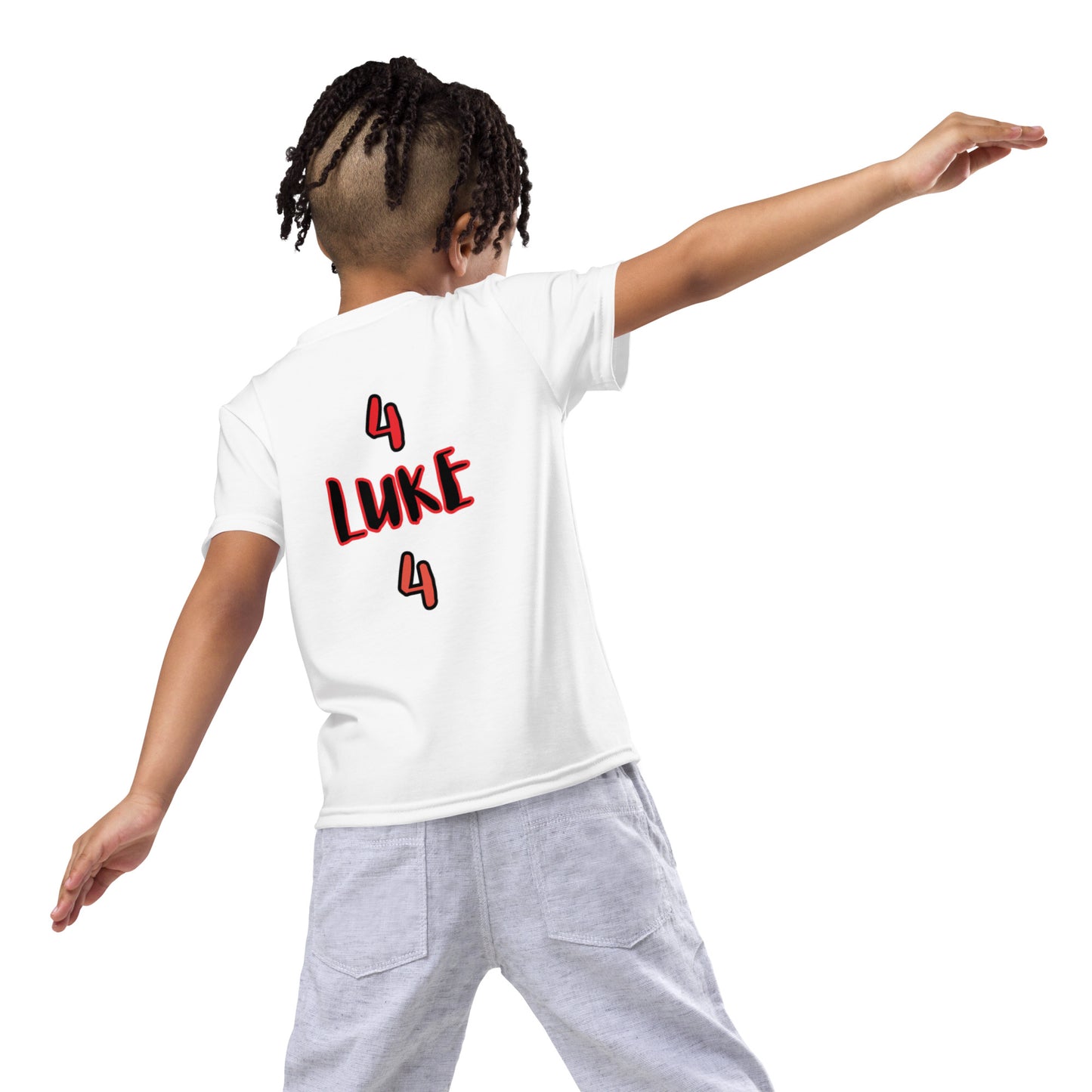 Word "OF" God [Luke 4:4] Kids crew neck t-shirt