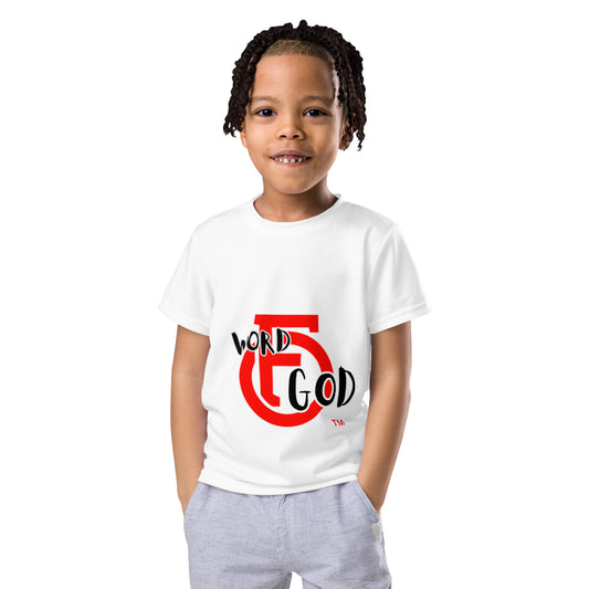 Word "OF" God [Luke 4:4] Kids crew neck t-shirt