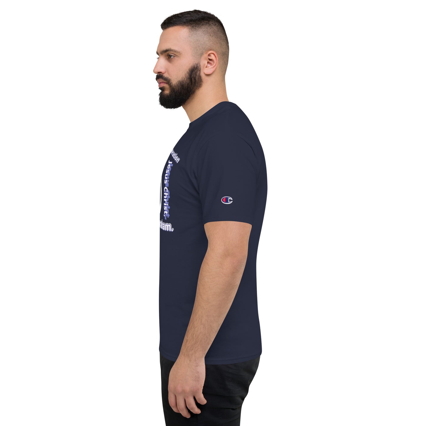 MEN Champion T-Shirt JESUS Christ [Matthew 1:1]