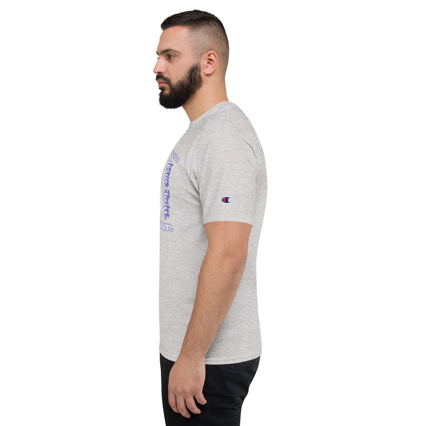 MEN Champion T-Shirt JESUS Christ [Matthew 1:1]