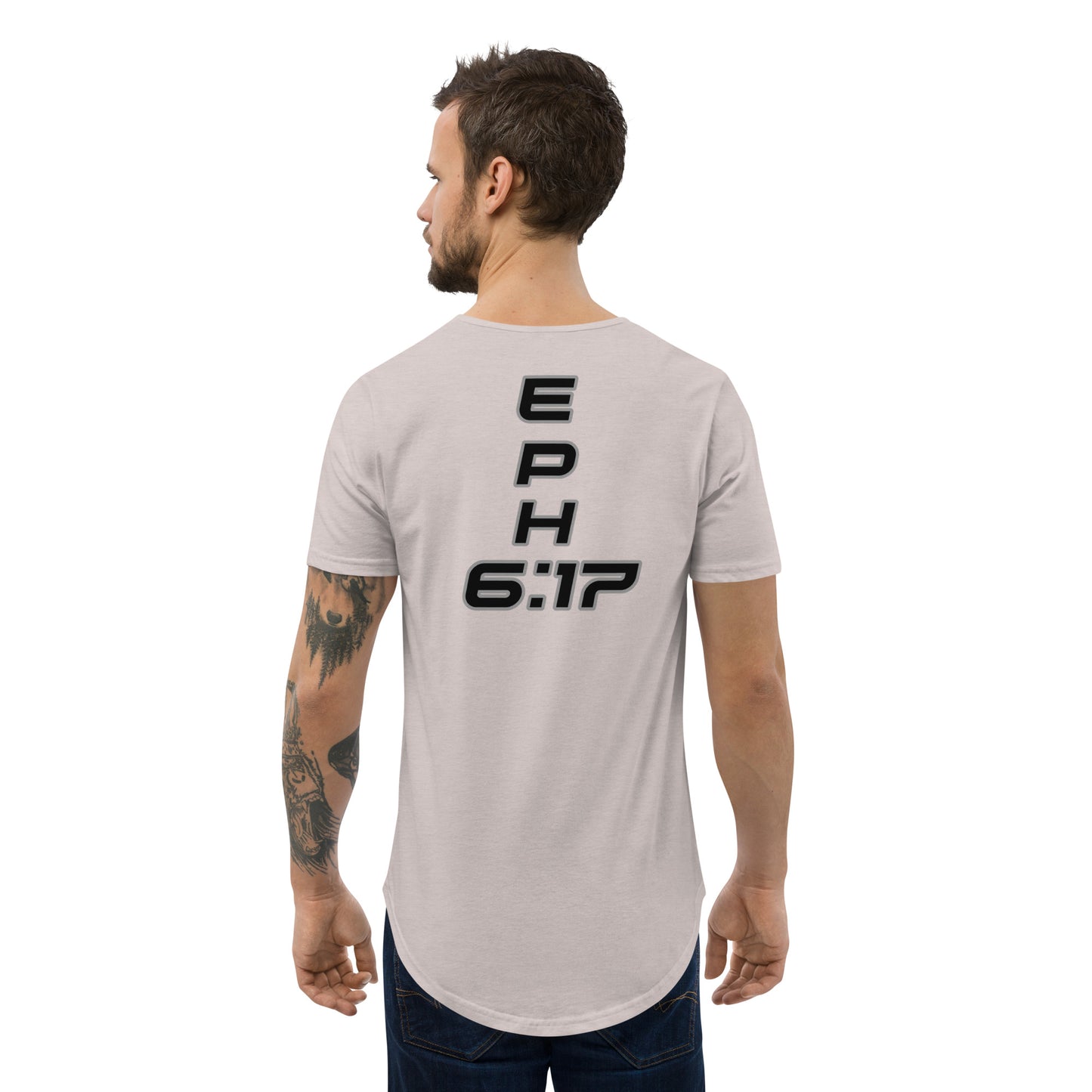 MEN Shield "OF" Faith [Ephesians 6:16] Curved Hem T-Shirt