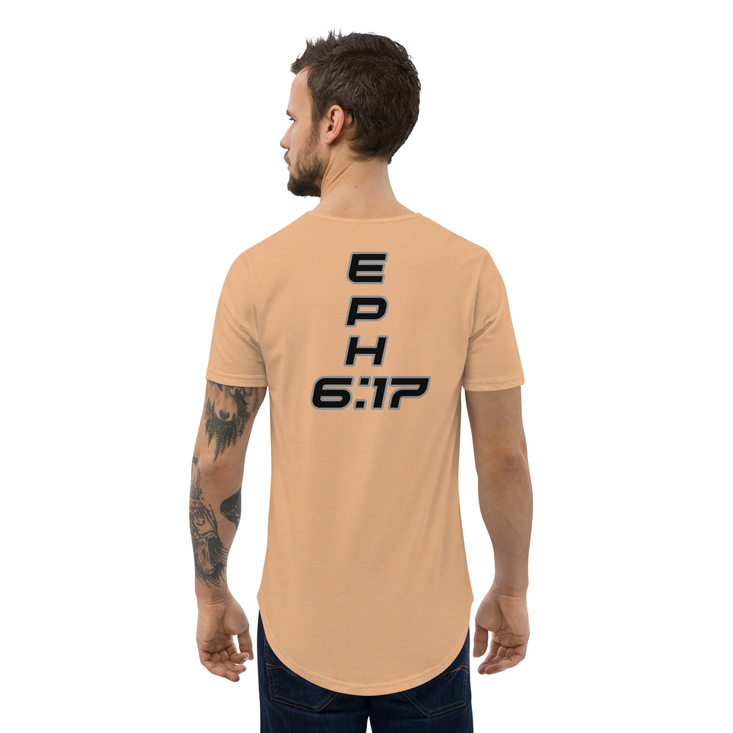 MEN Shield "OF" Faith [Ephesians 6:16] Curved Hem T-Shirt