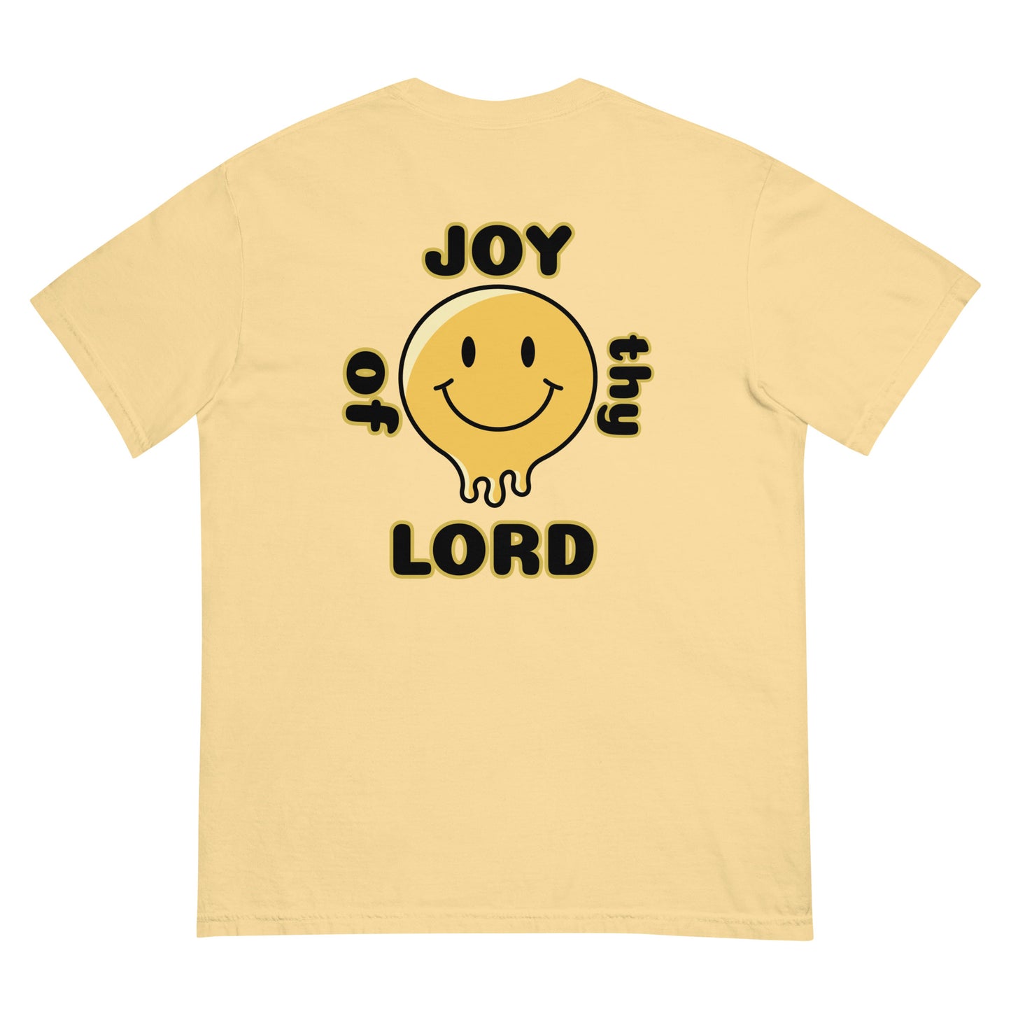 MEN Joy "OF" the Lord garment [Matthew 25:21] dyed heavyweight t-shirt