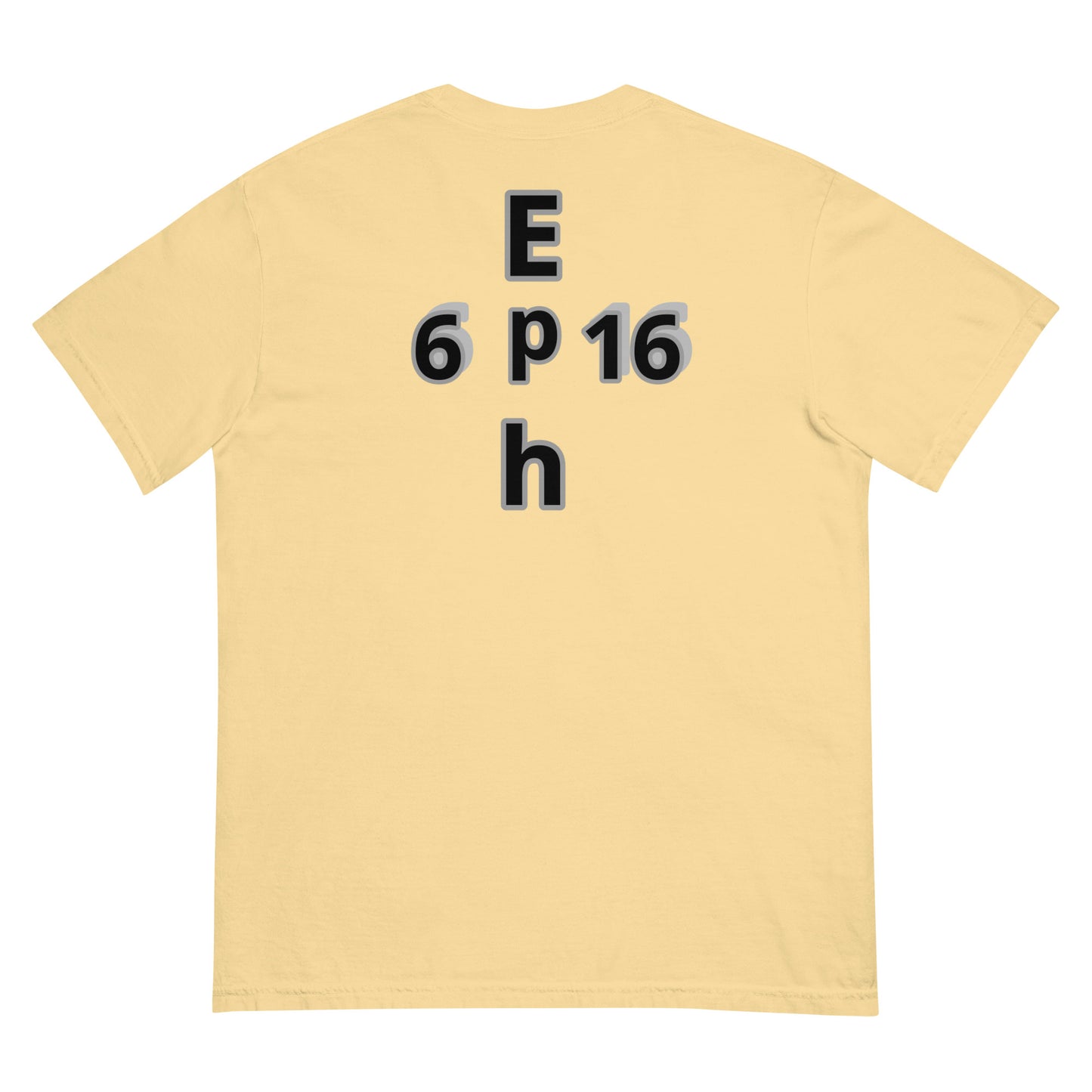MEN Shield "OF" Faith [Ephesians 6:16] garment-dyed heavyweight t-shirt