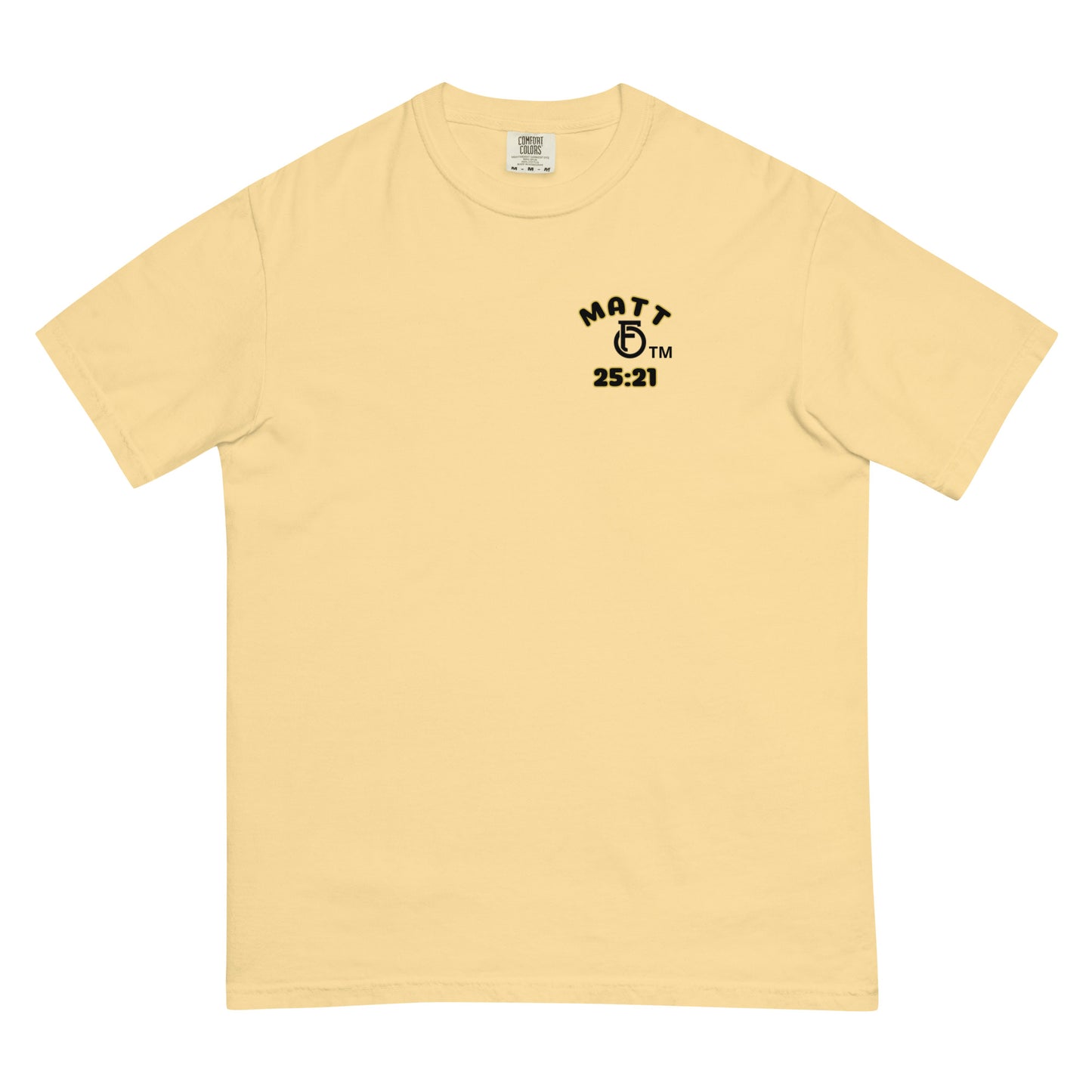 MEN Joy "OF" the Lord garment [Matthew 25:21] dyed heavyweight t-shirt