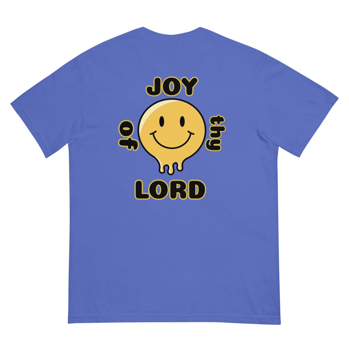 MEN Joy "OF" the Lord garment [Matthew 25:21] dyed heavyweight t-shirt