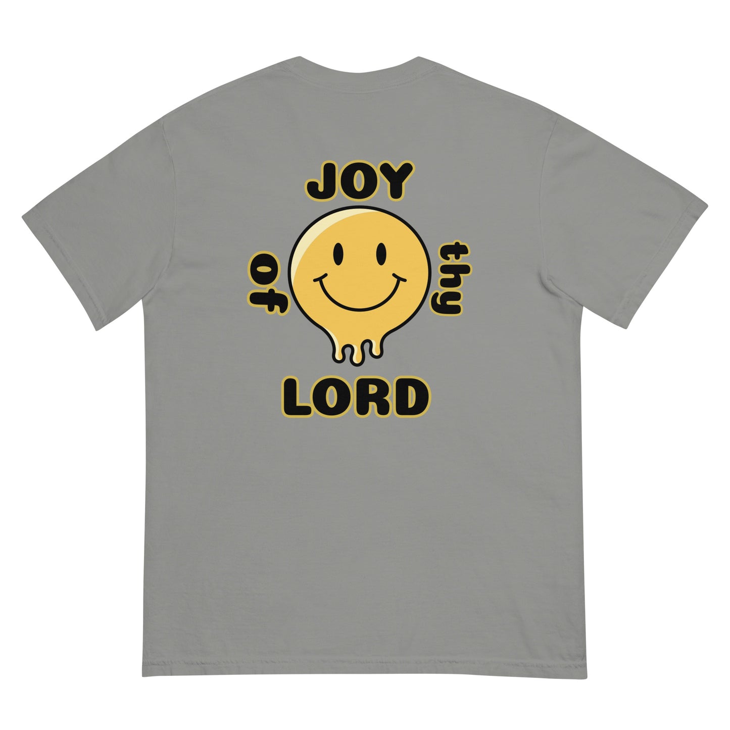 MEN Joy "OF" the Lord garment [Matthew 25:21] dyed heavyweight t-shirt