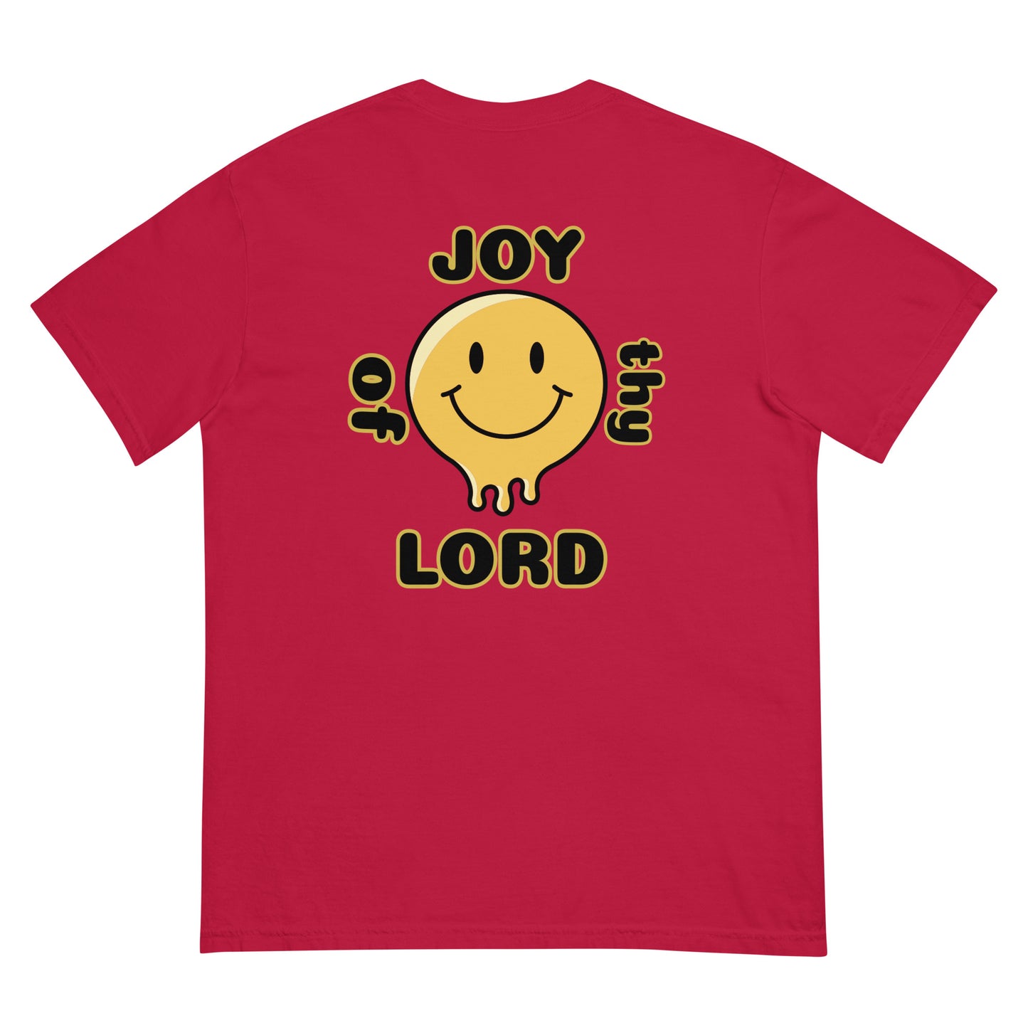 MEN Joy "OF" the Lord garment [Matthew 25:21] dyed heavyweight t-shirt