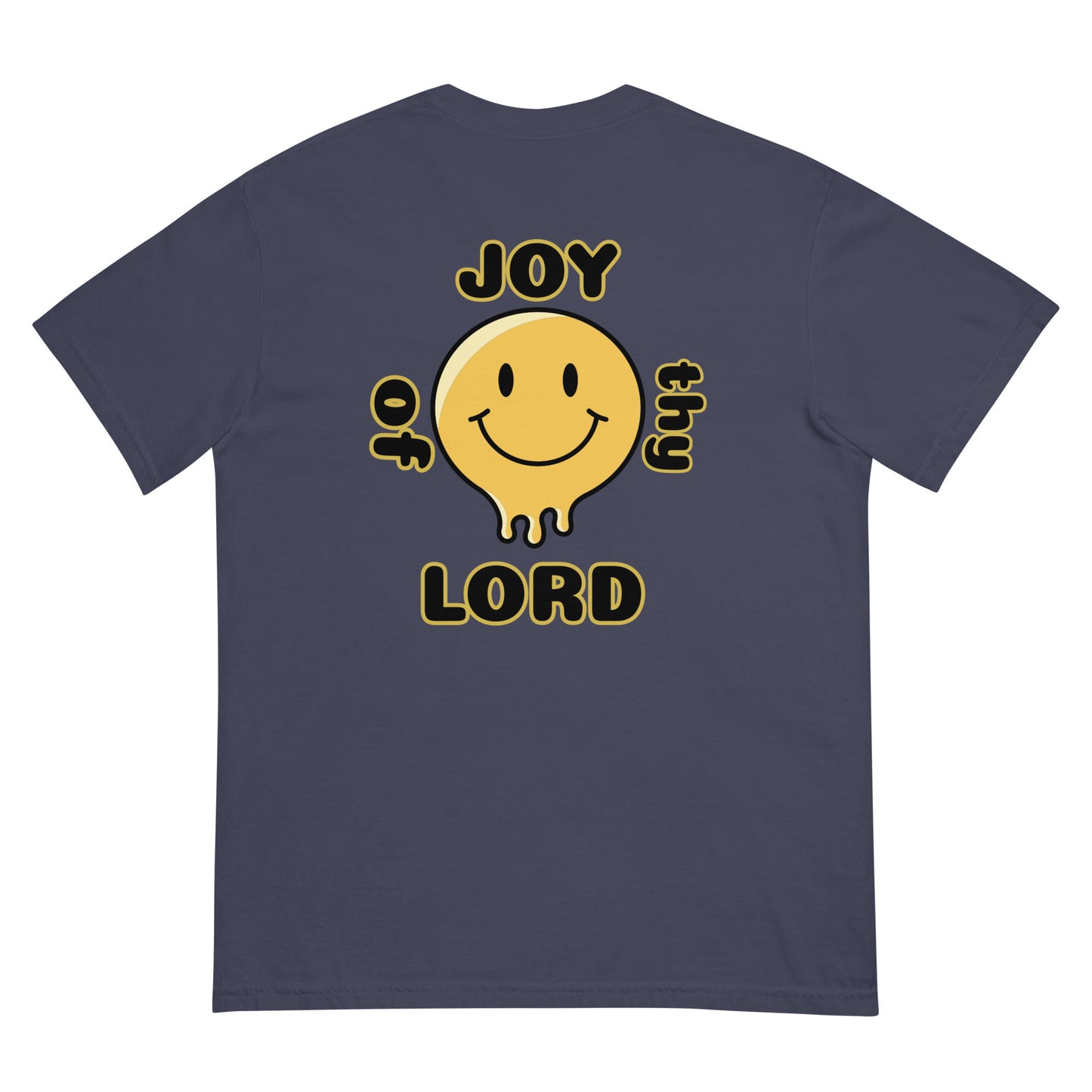 MEN Joy "OF" the Lord garment [Matthew 25:21] dyed heavyweight t-shirt