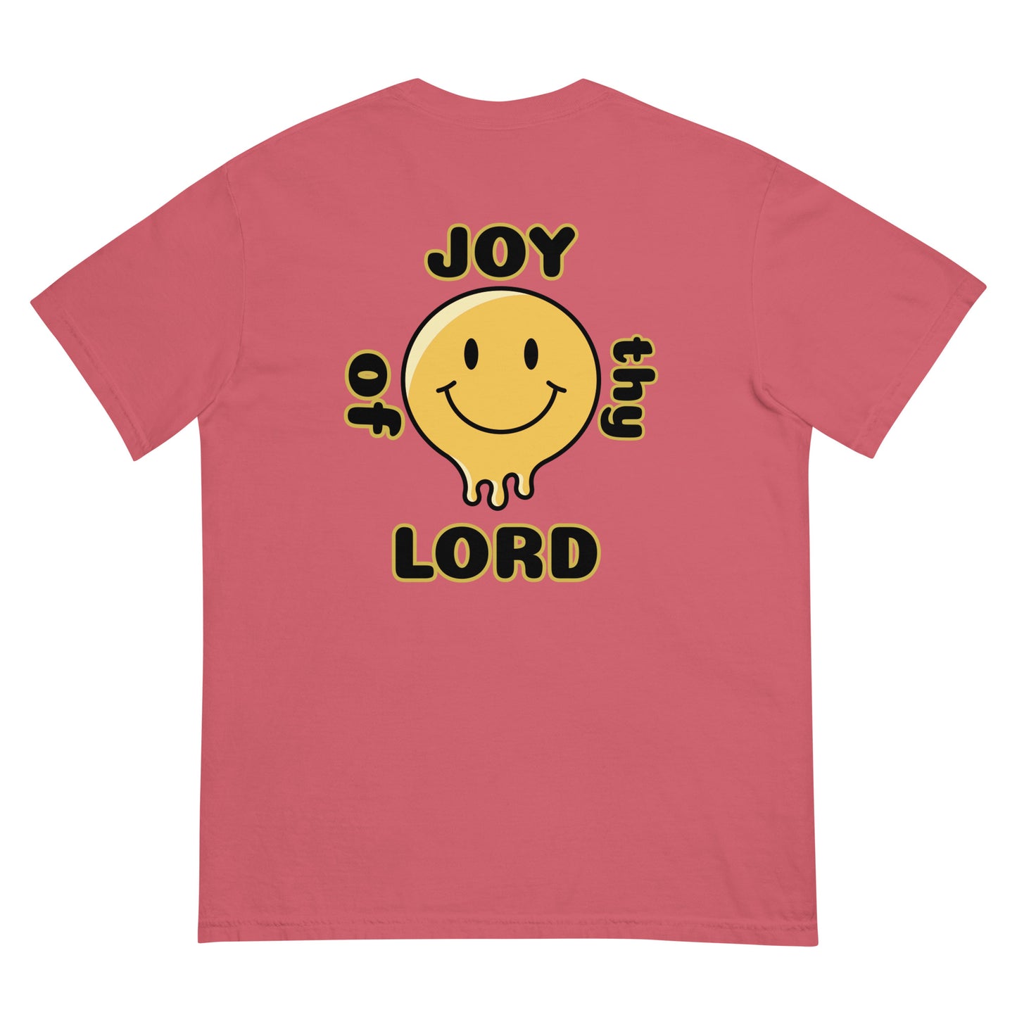 MEN Joy "OF" the Lord garment [Matthew 25:21] dyed heavyweight t-shirt