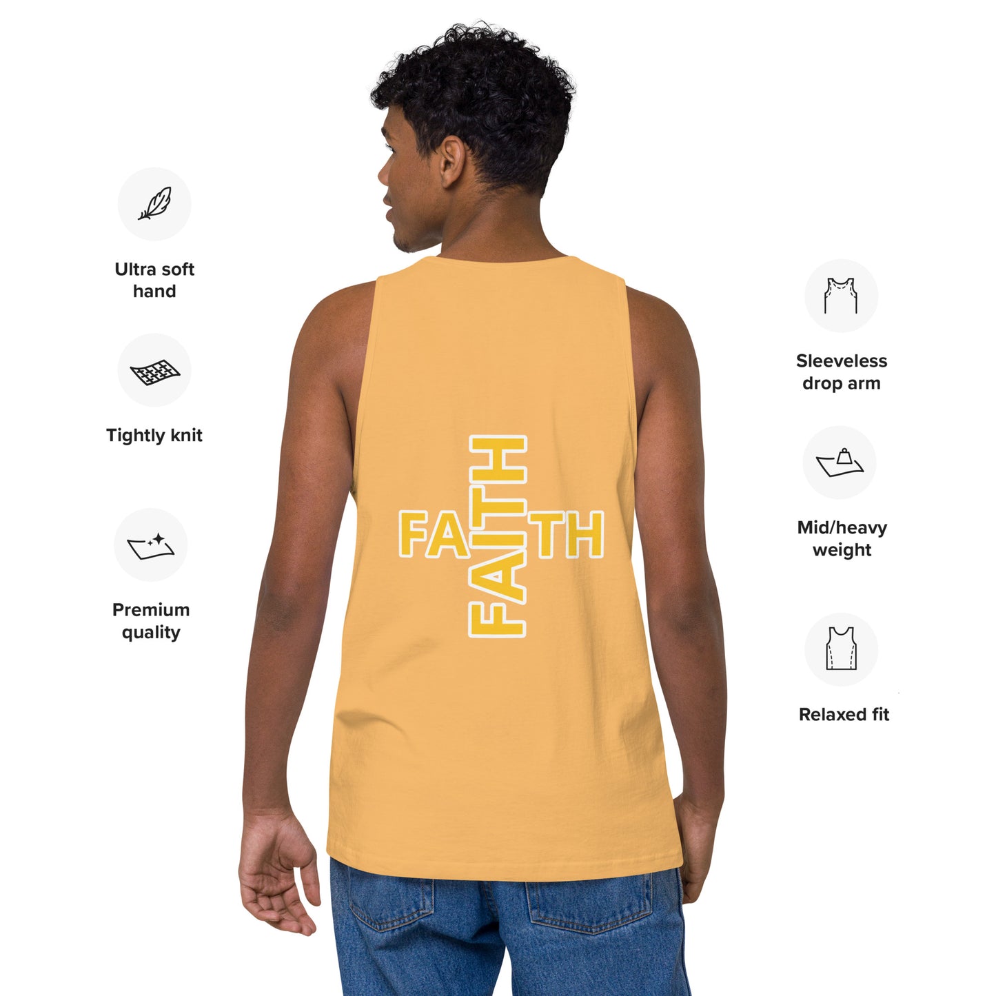 MEN Shield "OF" Faith [Ephesians 6:16] premium tank top