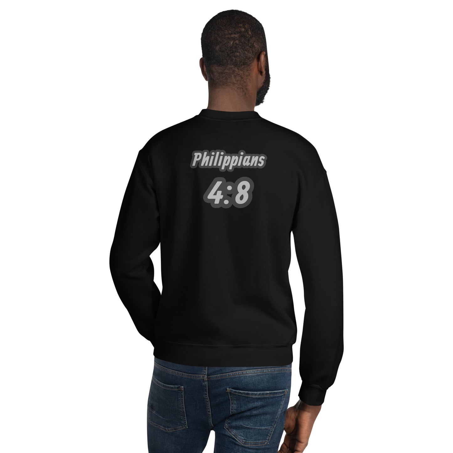Unisex Sweatshirt "OF" Good Report [Philippians 4:8]