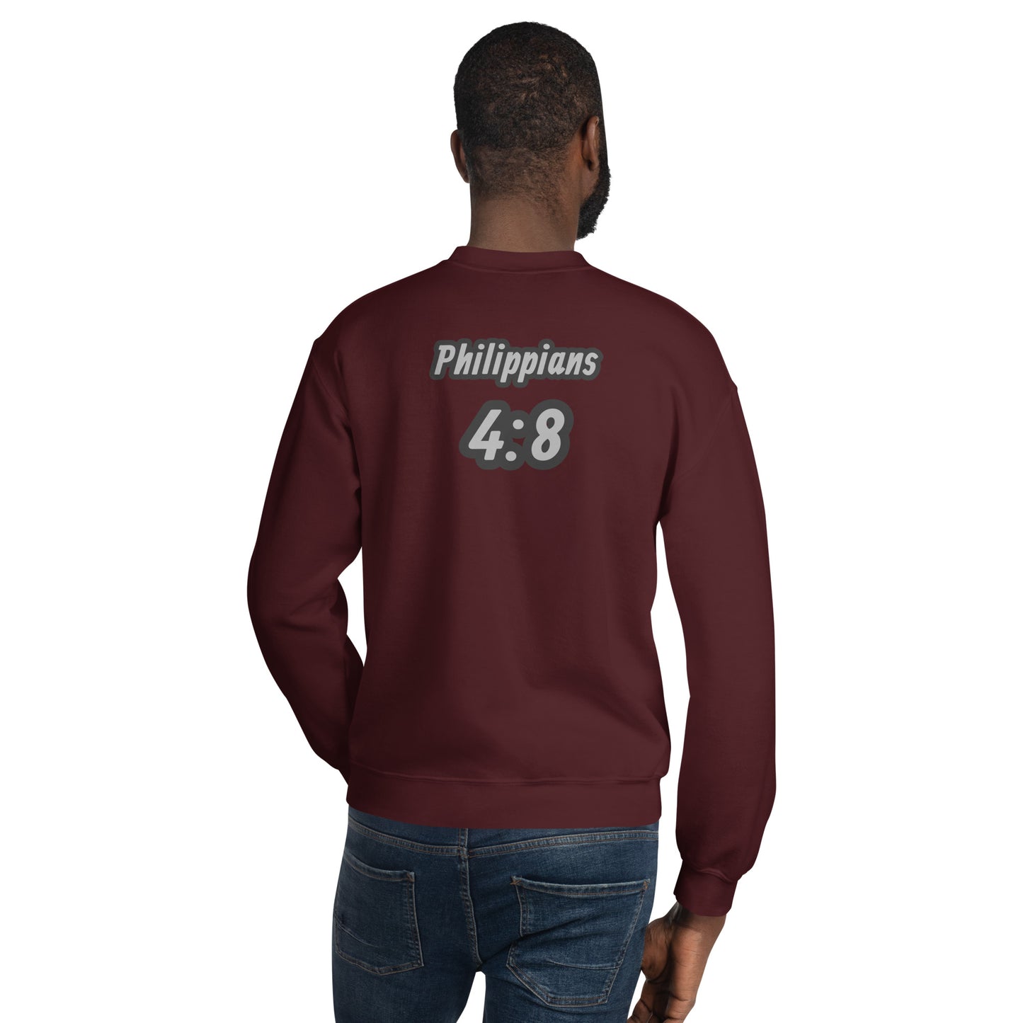 Unisex Sweatshirt "OF" Good Report [Philippians 4:8]