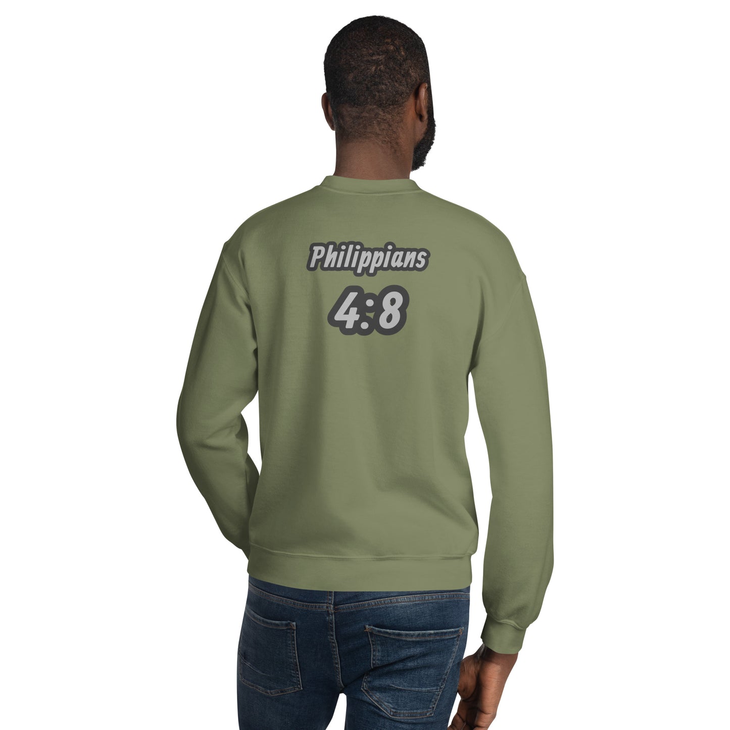 Unisex Sweatshirt "OF" Good Report [Philippians 4:8]