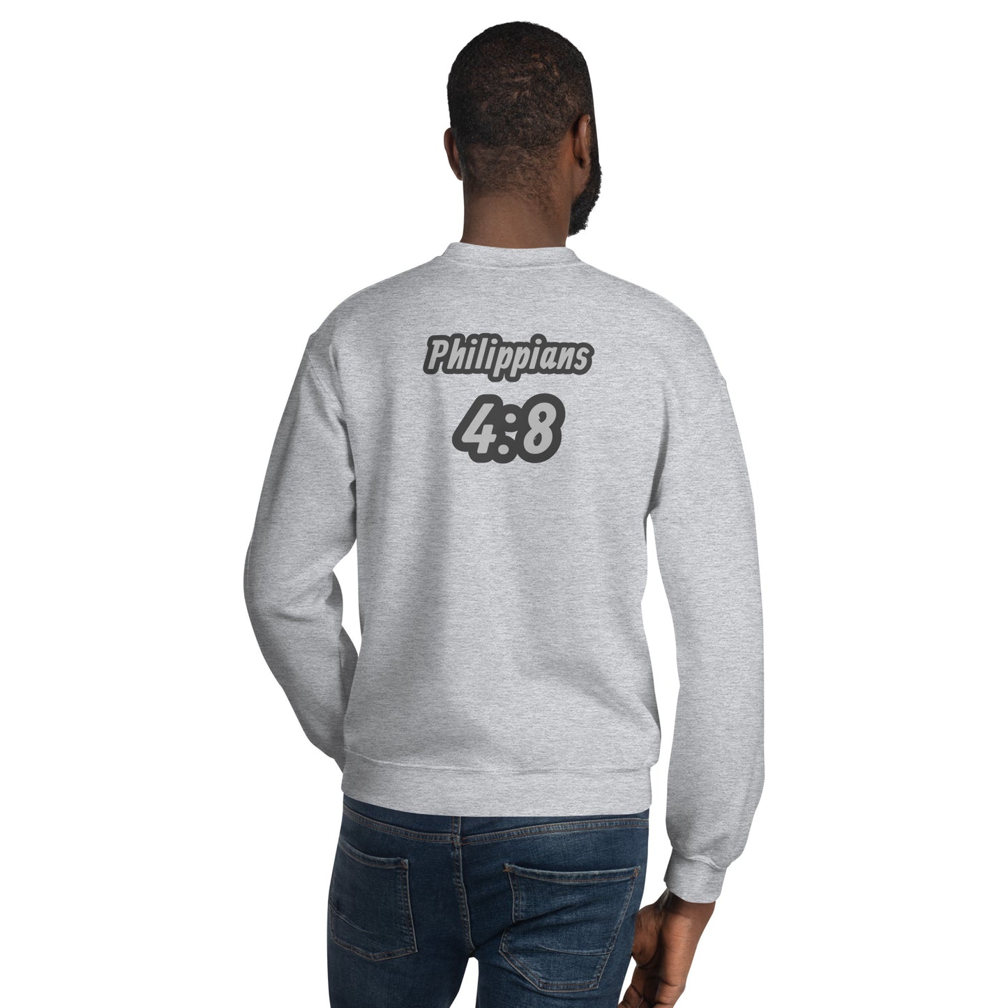 Unisex Sweatshirt "OF" Good Report [Philippians 4:8]