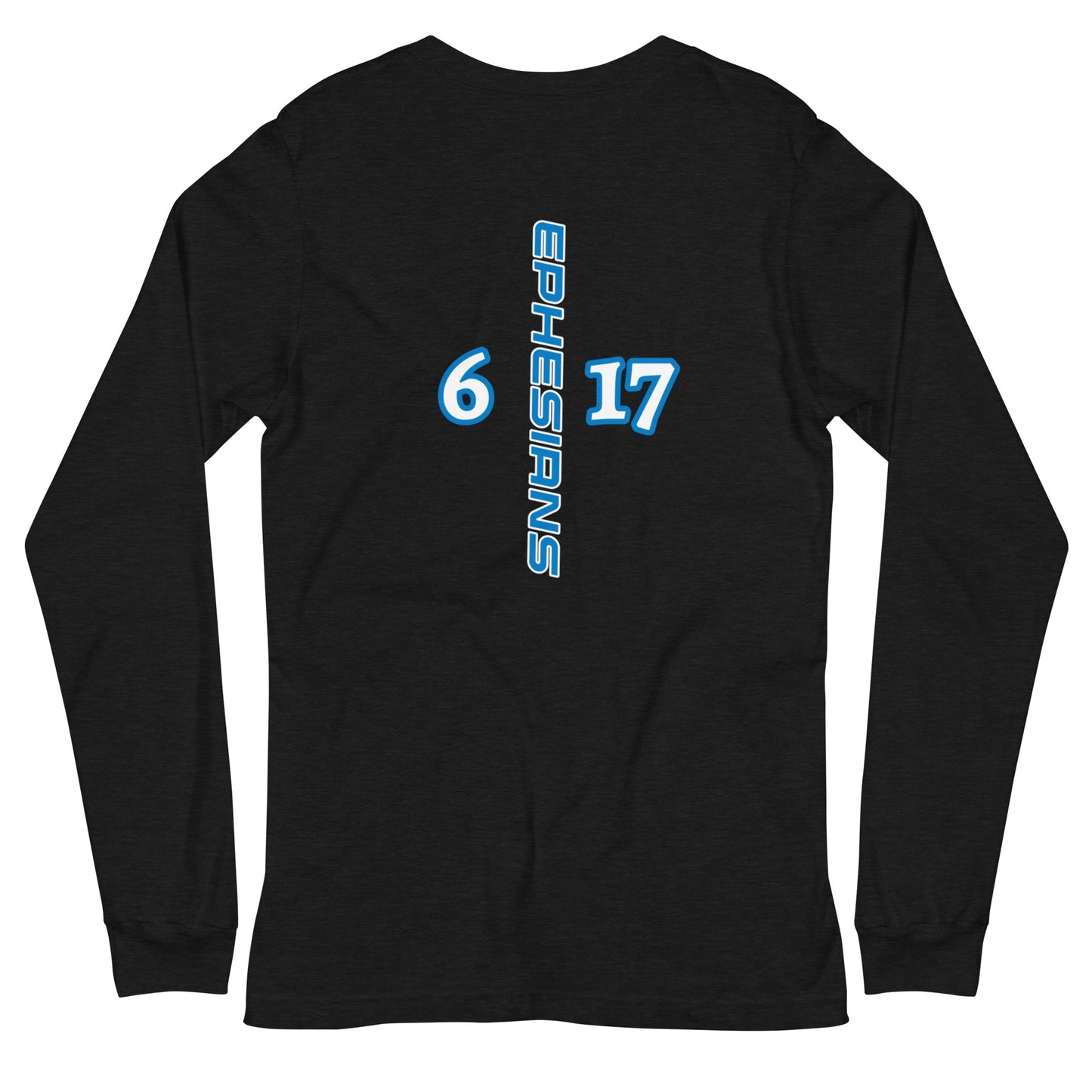 Unisex Long Sleeve Tee Helmet "OF" Salvation [Ephesians 6:17]