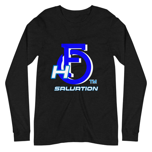 Unisex Long Sleeve Tee Helmet "OF" Salvation [Ephesians 6:17]