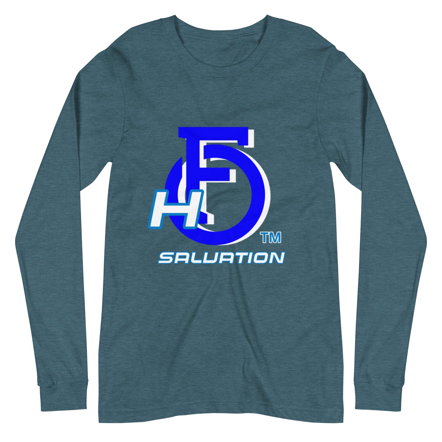 Unisex Long Sleeve Tee Helmet "OF" Salvation [Ephesians 6:17]