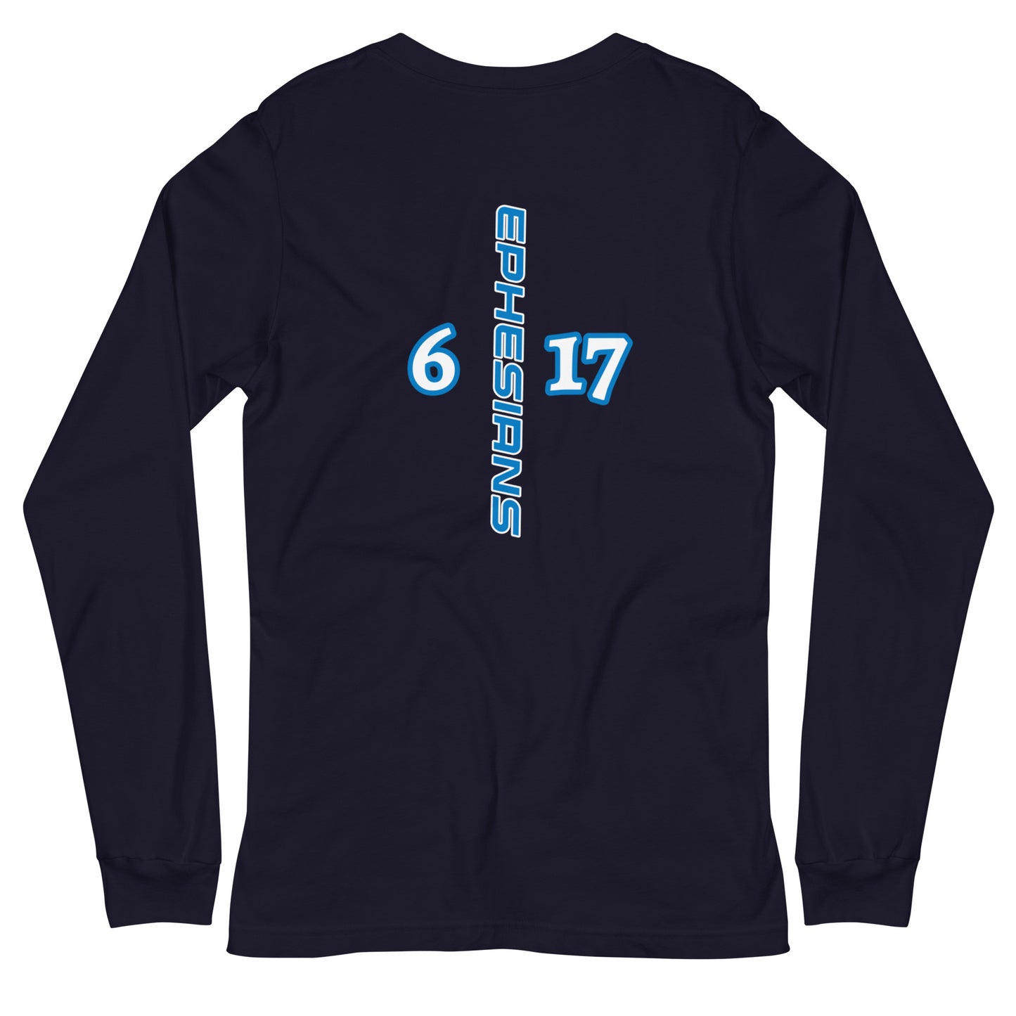 Unisex Long Sleeve Tee Helmet "OF" Salvation [Ephesians 6:17]