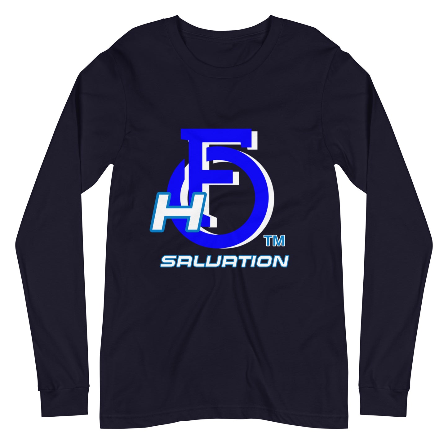 Unisex Long Sleeve Tee Helmet "OF" Salvation [Ephesians 6:17]