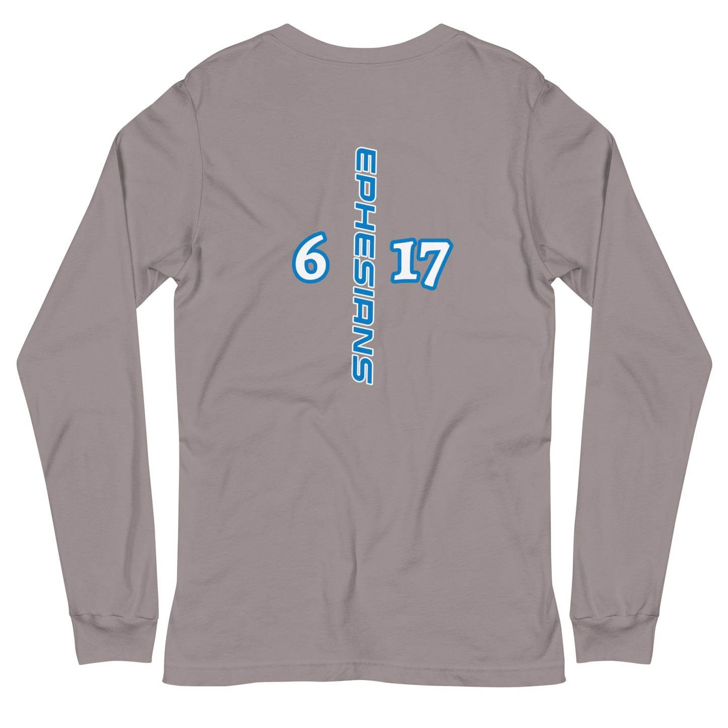 Unisex Long Sleeve Tee Helmet "OF" Salvation [Ephesians 6:17]