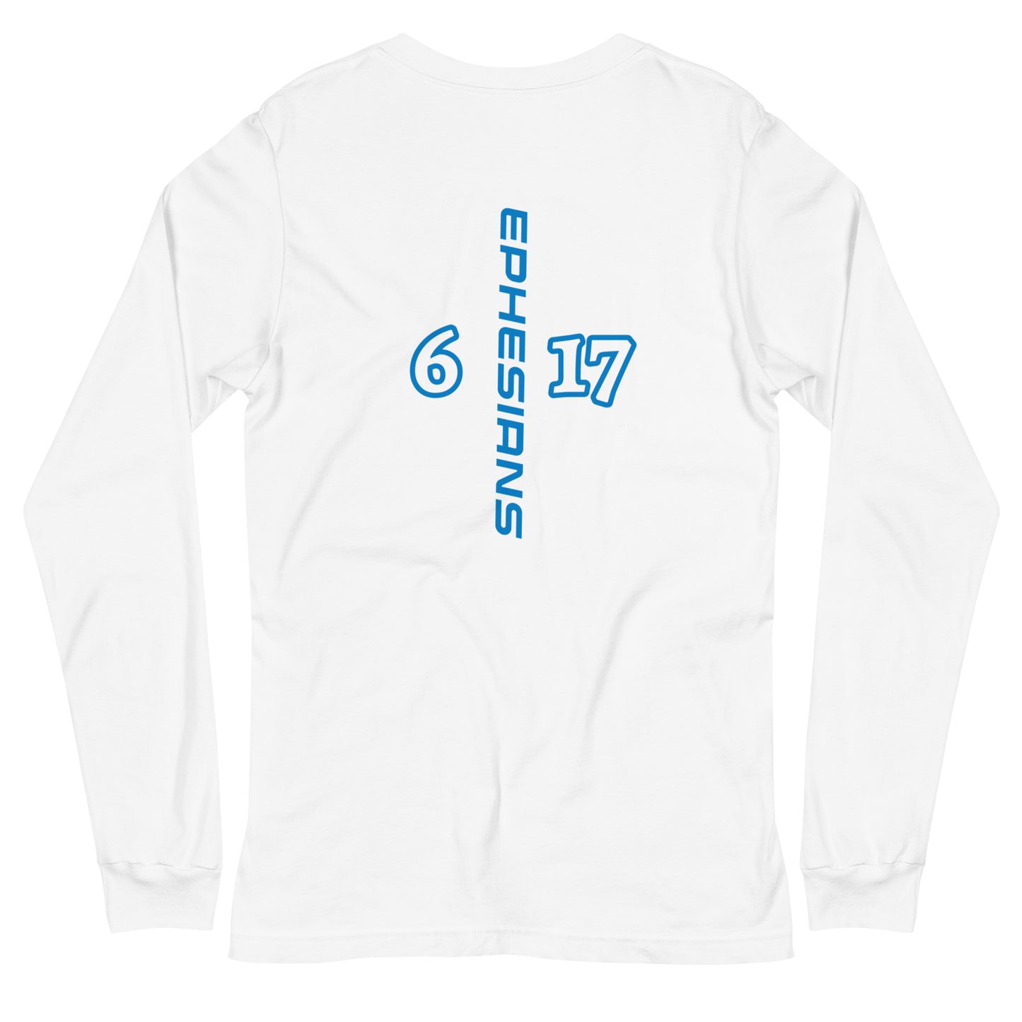 Unisex Long Sleeve Tee Helmet "OF" Salvation [Ephesians 6:17]