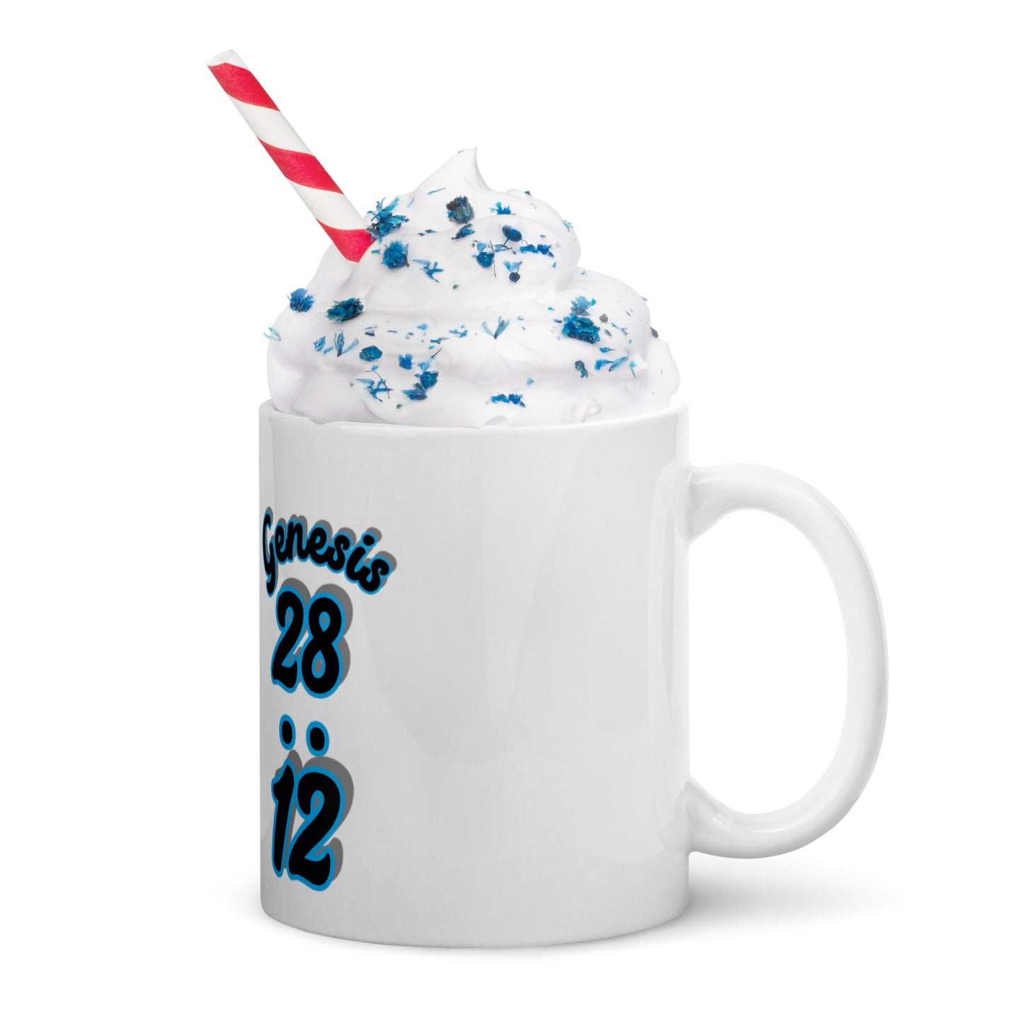 Angels "OF" God [Genesis 28:12] White glossy mug