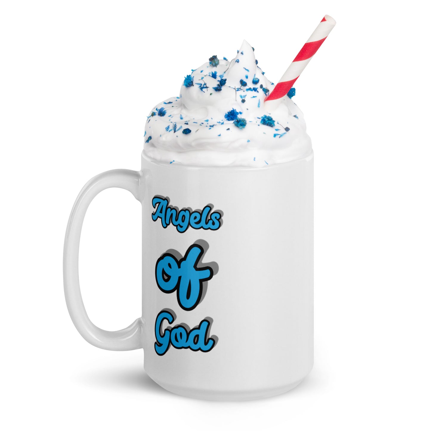 Angels "OF" God [Genesis 28:12] White glossy mug
