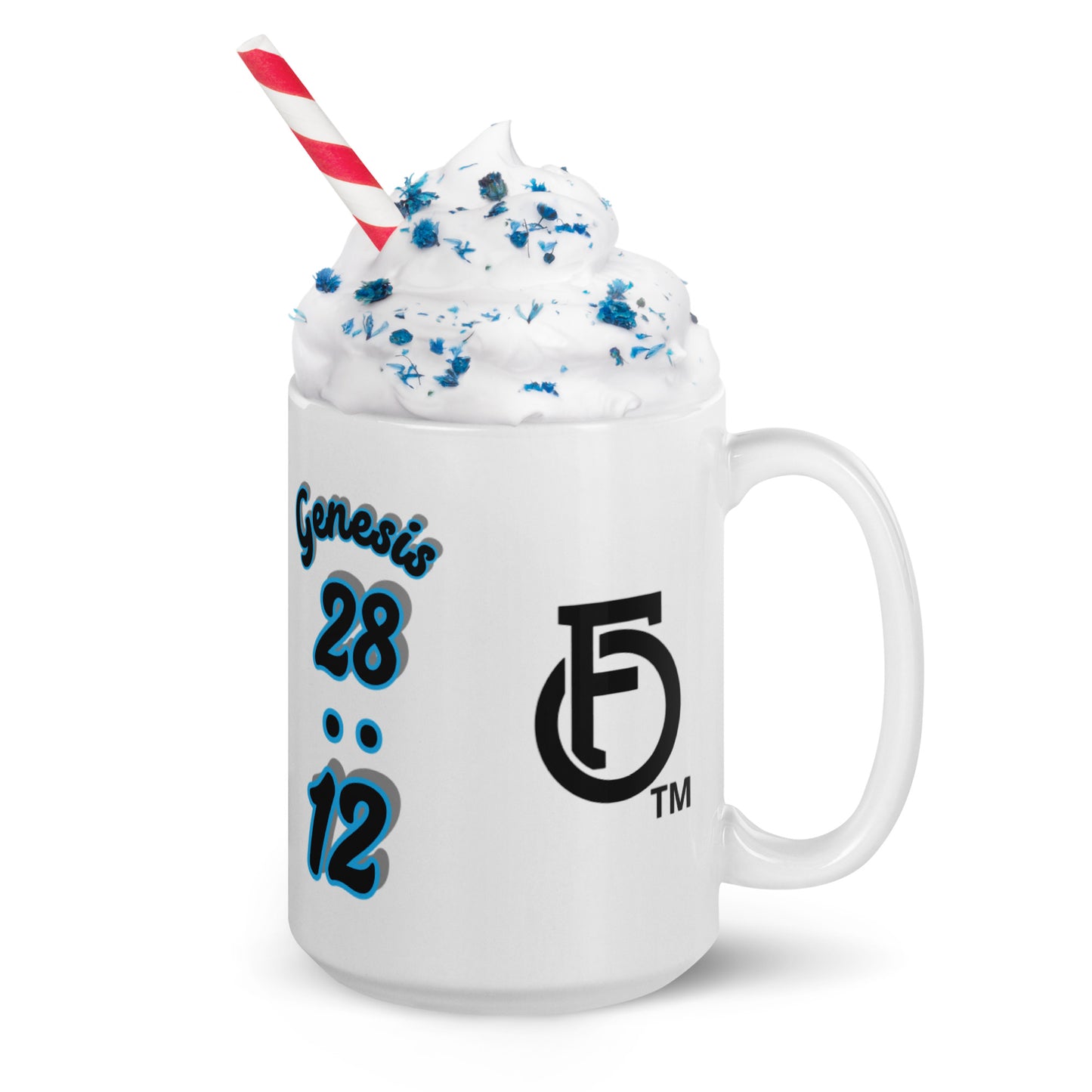 Angels "OF" God [Genesis 28:12] White glossy mug