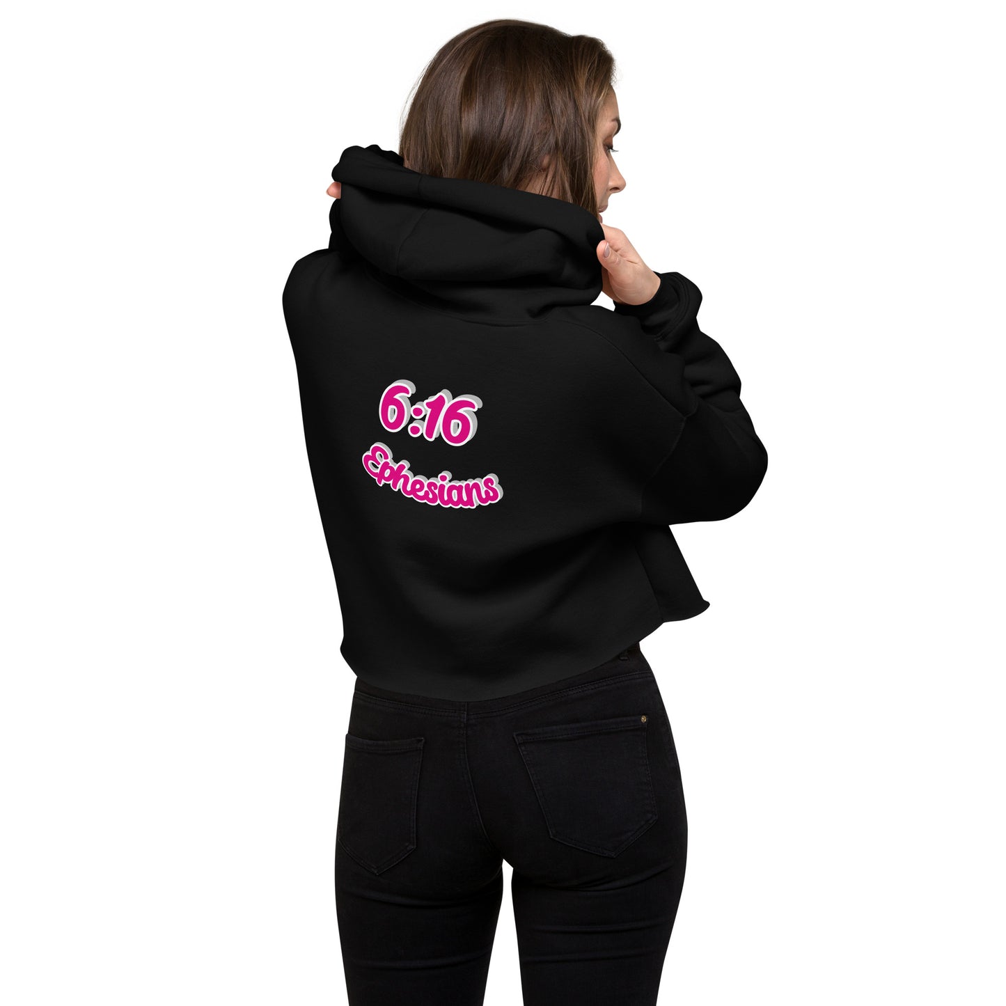 WOMEN Shield "OF" Faith [Ephesians 6:16] Crop Hoodie