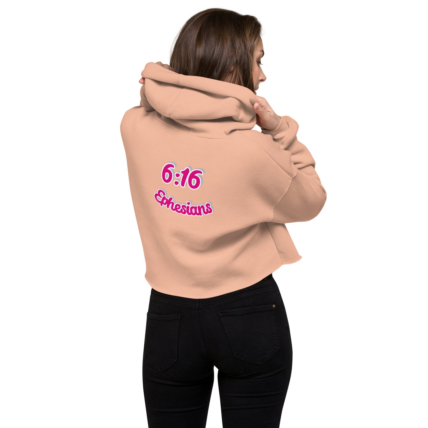 WOMEN Shield "OF" Faith [Ephesians 6:16] Crop Hoodie