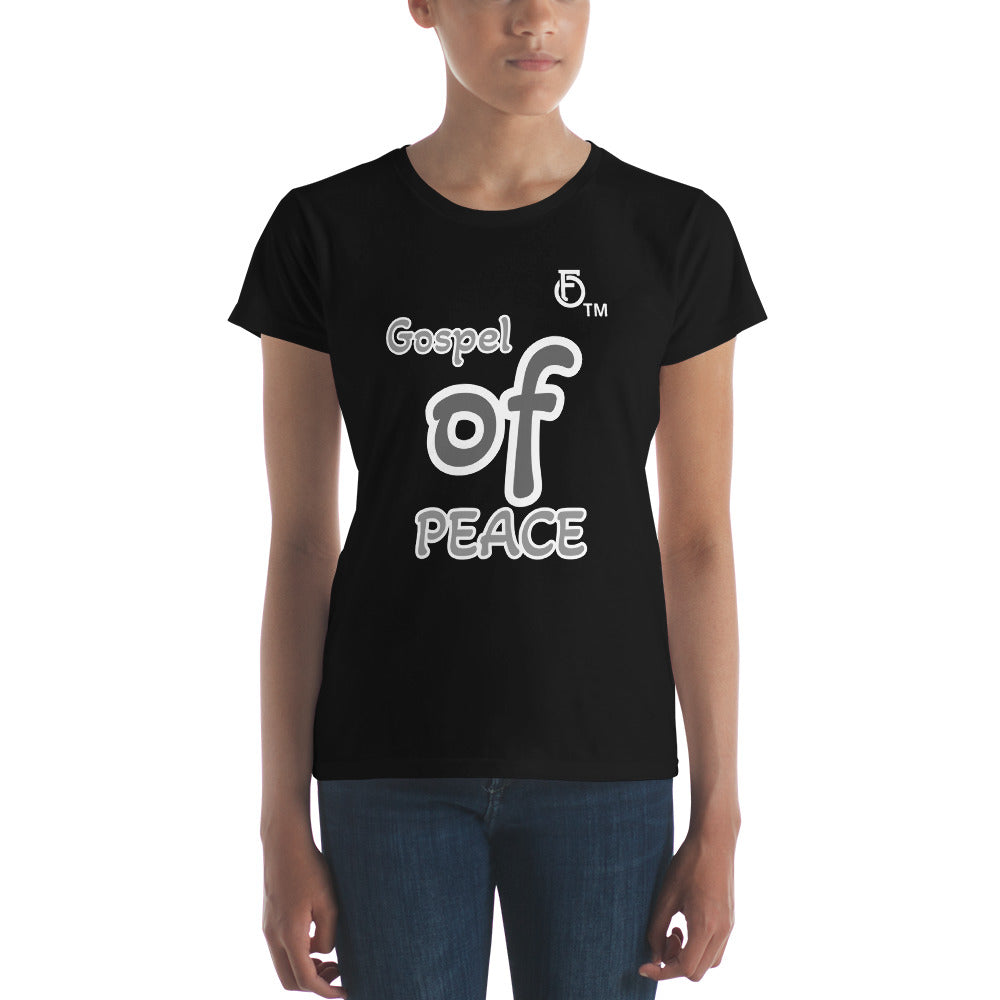 WOMEN Gospel "OF" Peace [Ephesians 6:15] short sleeve t-shirt