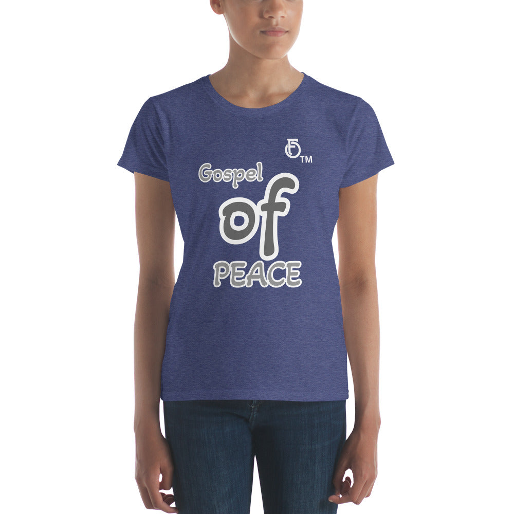 WOMEN Gospel "OF" Peace [Ephesians 6:15] short sleeve t-shirt