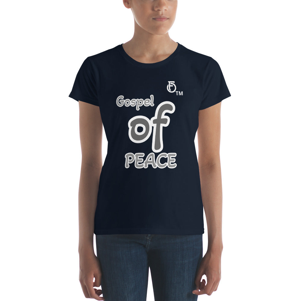 WOMEN Gospel "OF" Peace [Ephesians 6:15] short sleeve t-shirt