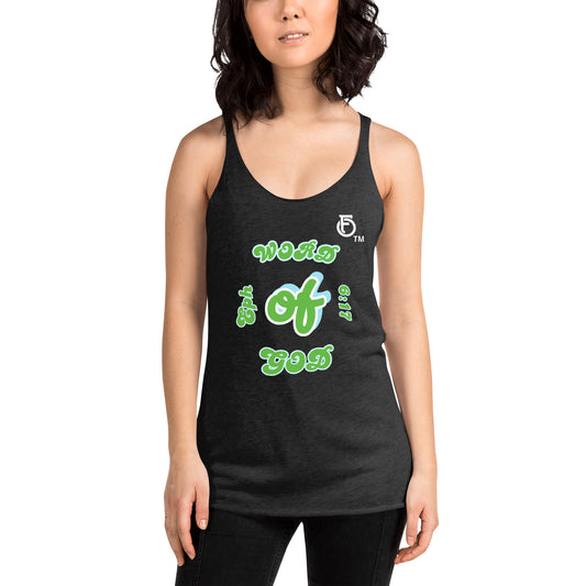 WOMEN Word "OF" God [Ephesians 6:17] Racerback Tank